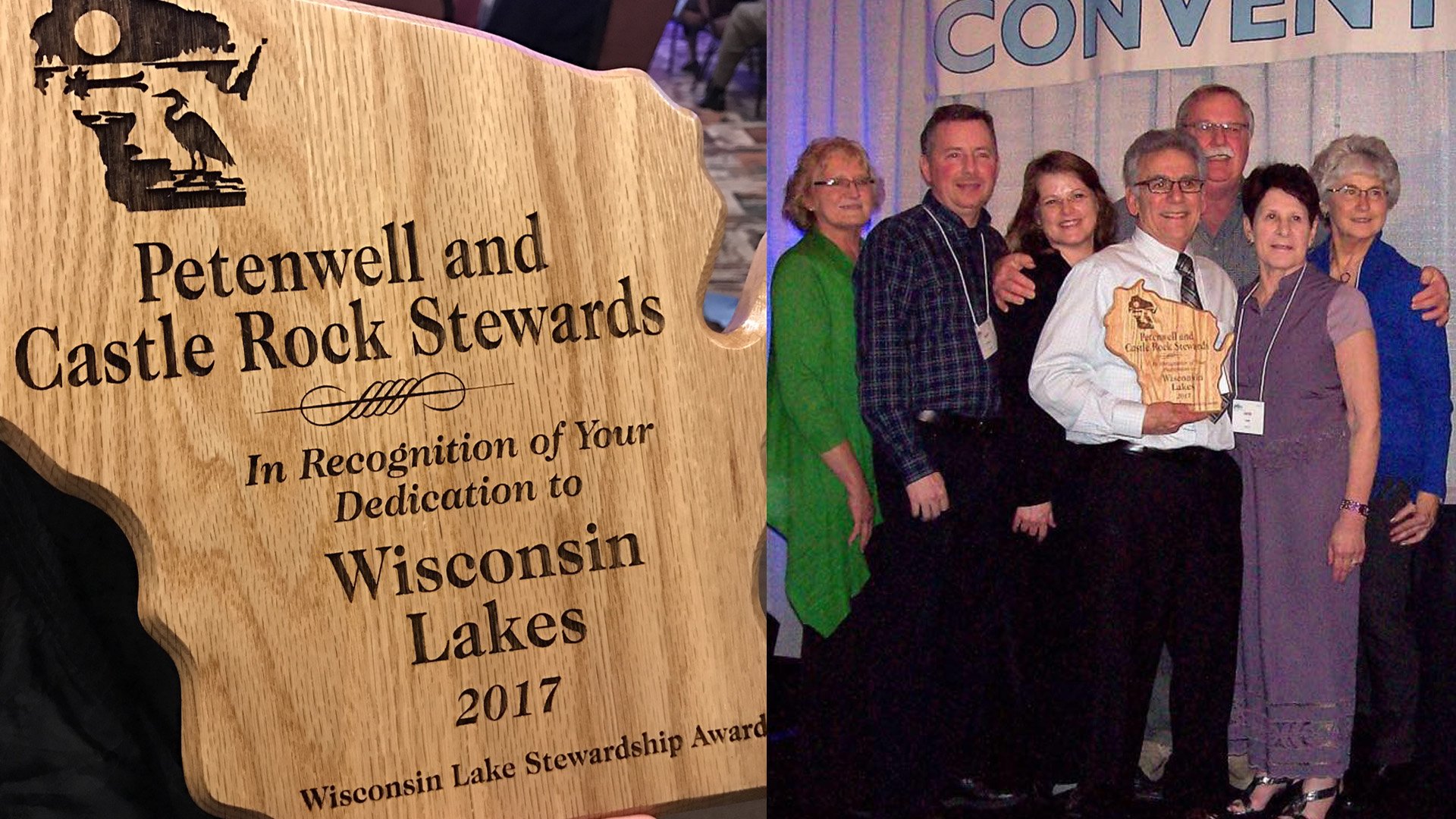 PACRS receives the Wisconsin Lake Stewardship Award in 2017
