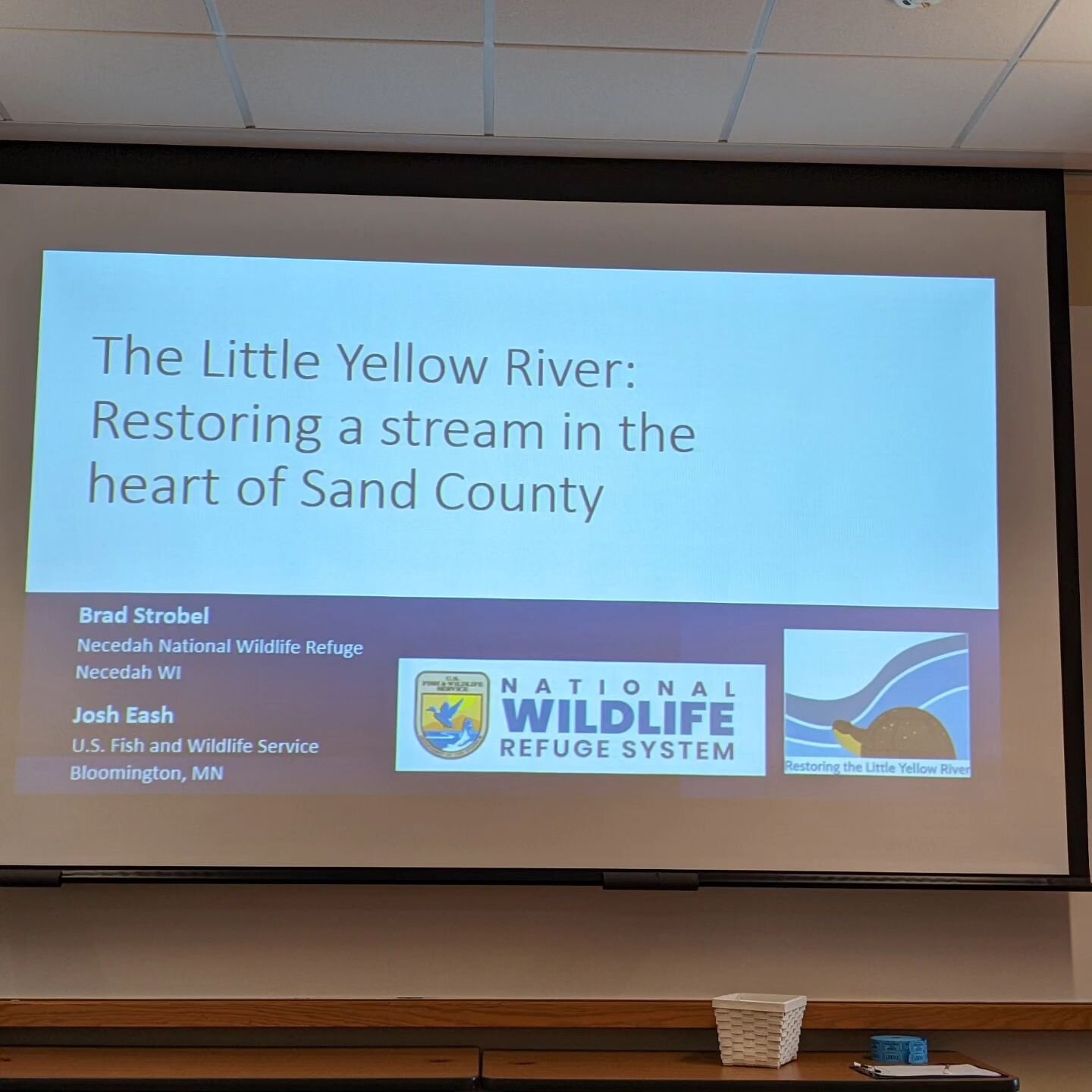 Resuscitating the Yellow River in Necedah National Wildlife was the topic of the PACRS meeting given by a very enthusiastic Brad Strobel, US Department of Interior #petenwellandcastlerockstewards