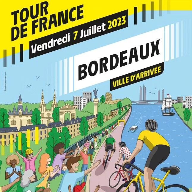 Le Tour de France passe &agrave; Bordeaux! 

Vendredi 7 juillet, l'arriv&eacute;e d'une &eacute;tape du Tour se tiendra &agrave; quelques kilom&egrave;tres seulement du lieu de fabrication de nos tartinades de fruits ST.DALFOUR !!!!
Si vous &ecirc;te