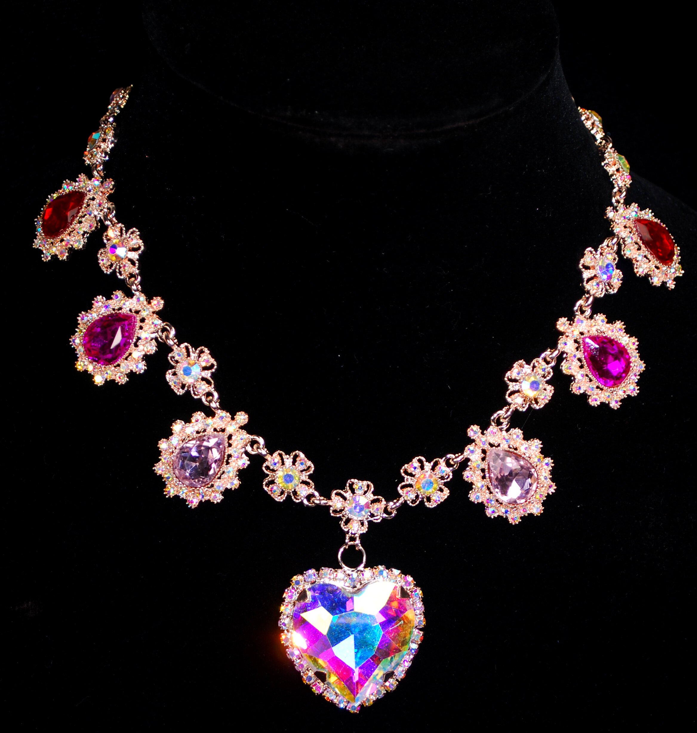 Leafael Infinity Love Heart Pendant Necklace Birthstone Crystal Jewelr –  Leafael Jewelry