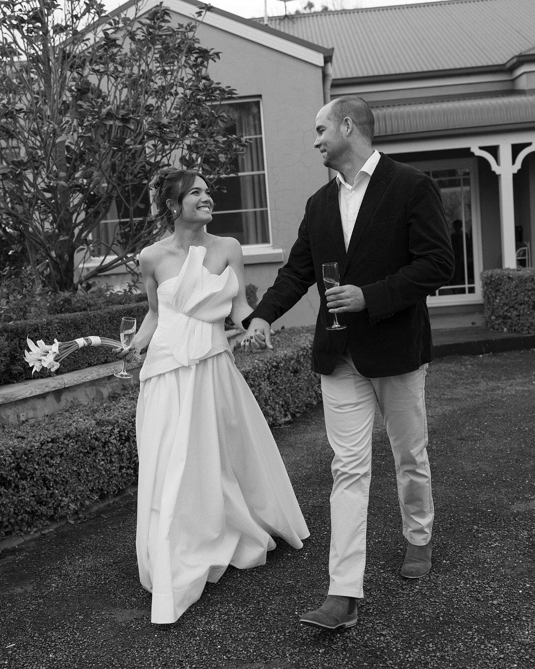 On Sunday, and with snow in the forecast, Brittney &amp; Paul eloped in the cosiest way - surrounded by loved ones, calla lilies, candlelight, champagne and the warmth of the wood-fire in a family home. 

Here&rsquo;s a few of my favourite frames fro