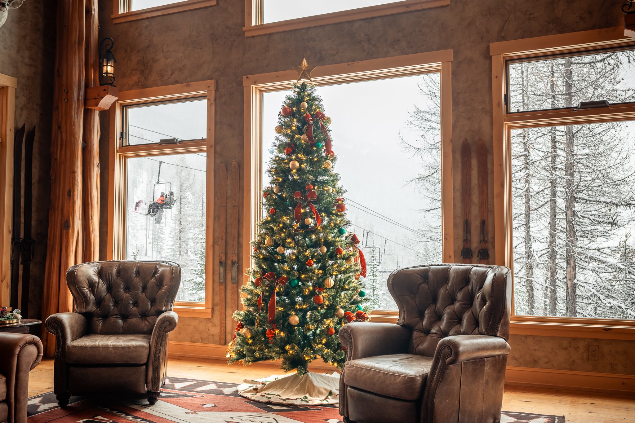 Christmas on Whitefish Mountain Ski Resort