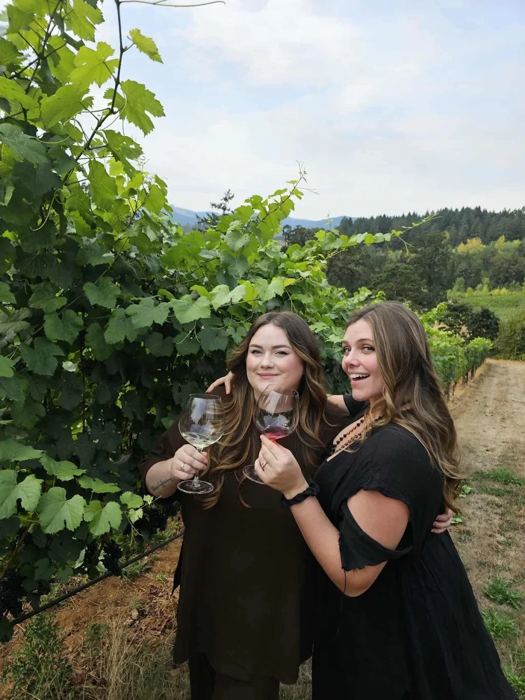 visiting Lonesome Rock Vineyard in Carlton, oregon