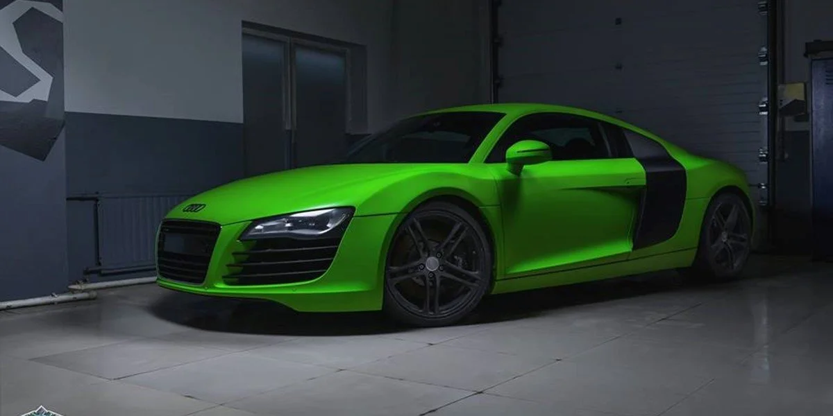 Audi r8 зеленая