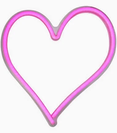 Neon Pink Heart Sign