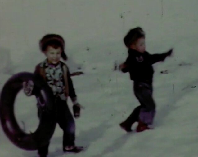 Jimmy and David in the Snow, dancing.jpg