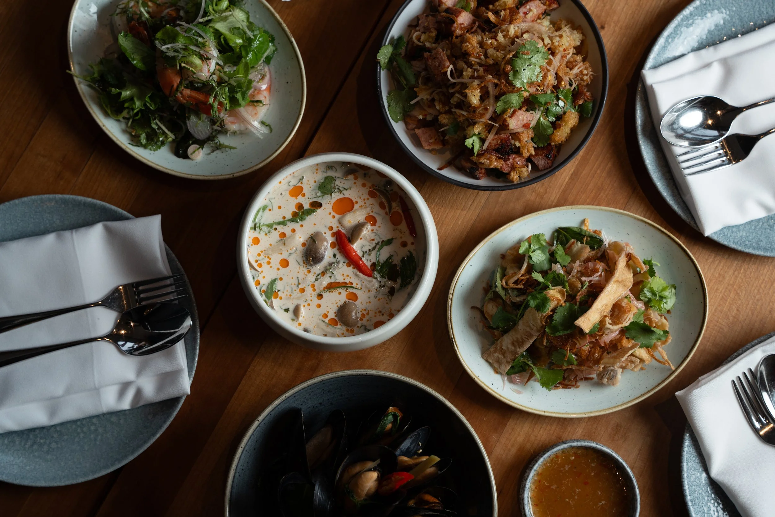 Experience award winning Thai cuisine by Chef Angus An at Maenam, located in the heart of Kitsilano, Vancouver.