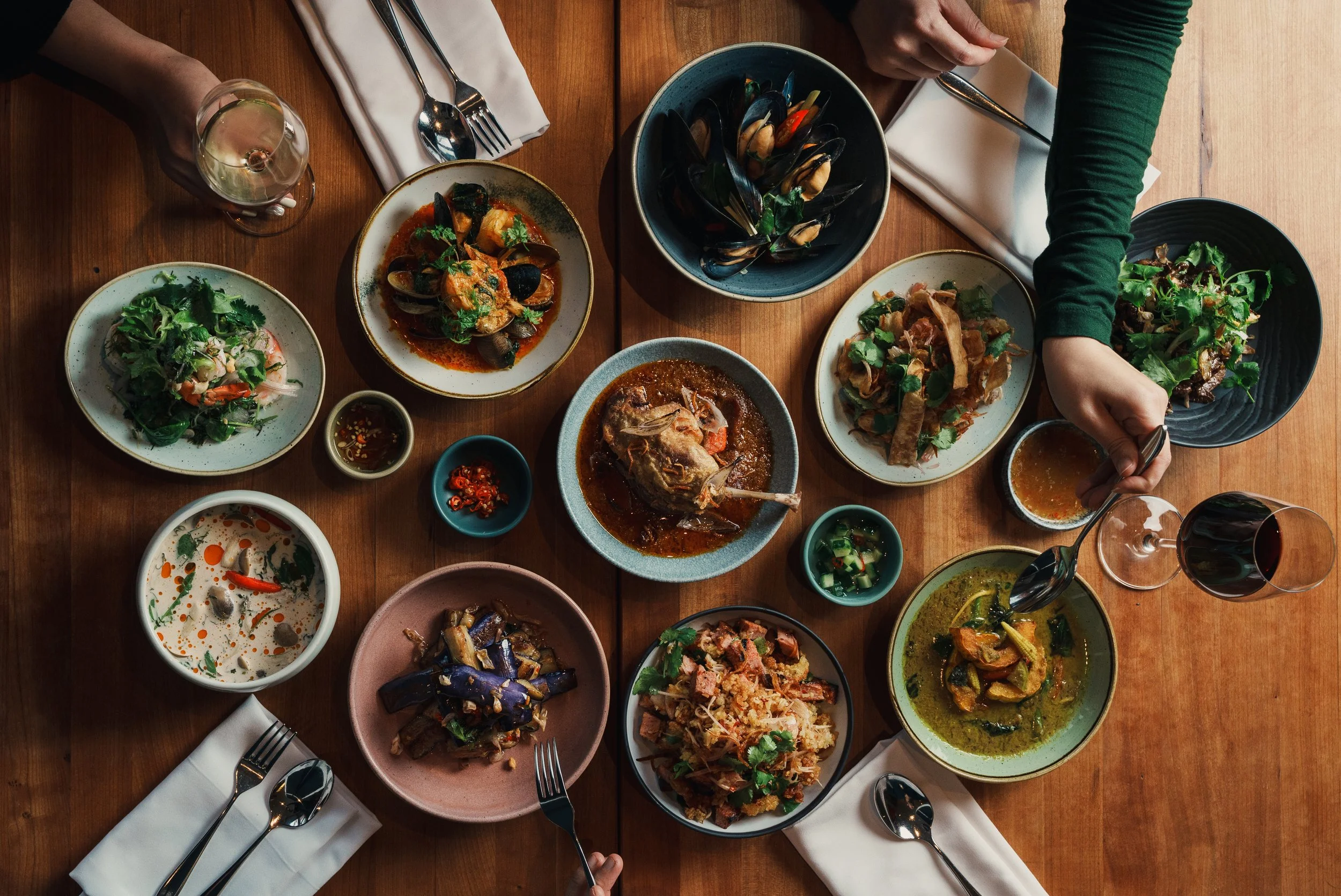 Experience award winning Thai cuisine by Chef Angus An at Maenam, located in the heart of Kitsilano, Vancouver.