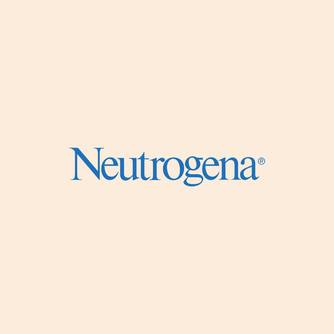 Neutrogena logo on a beige background.