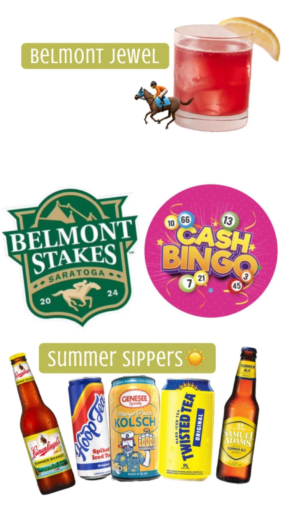Belmont and Bingo Saturday