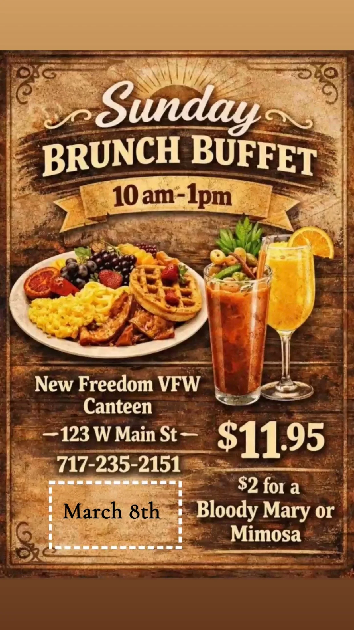 Sunday, March 8th 🇺🇸