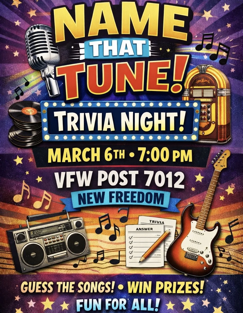 Name that Tune Trivia Night