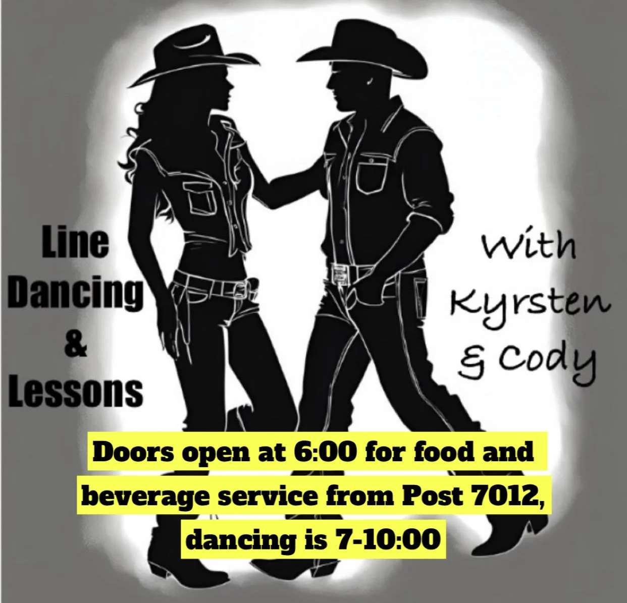 Line Dancing with Kyrsten and Cody