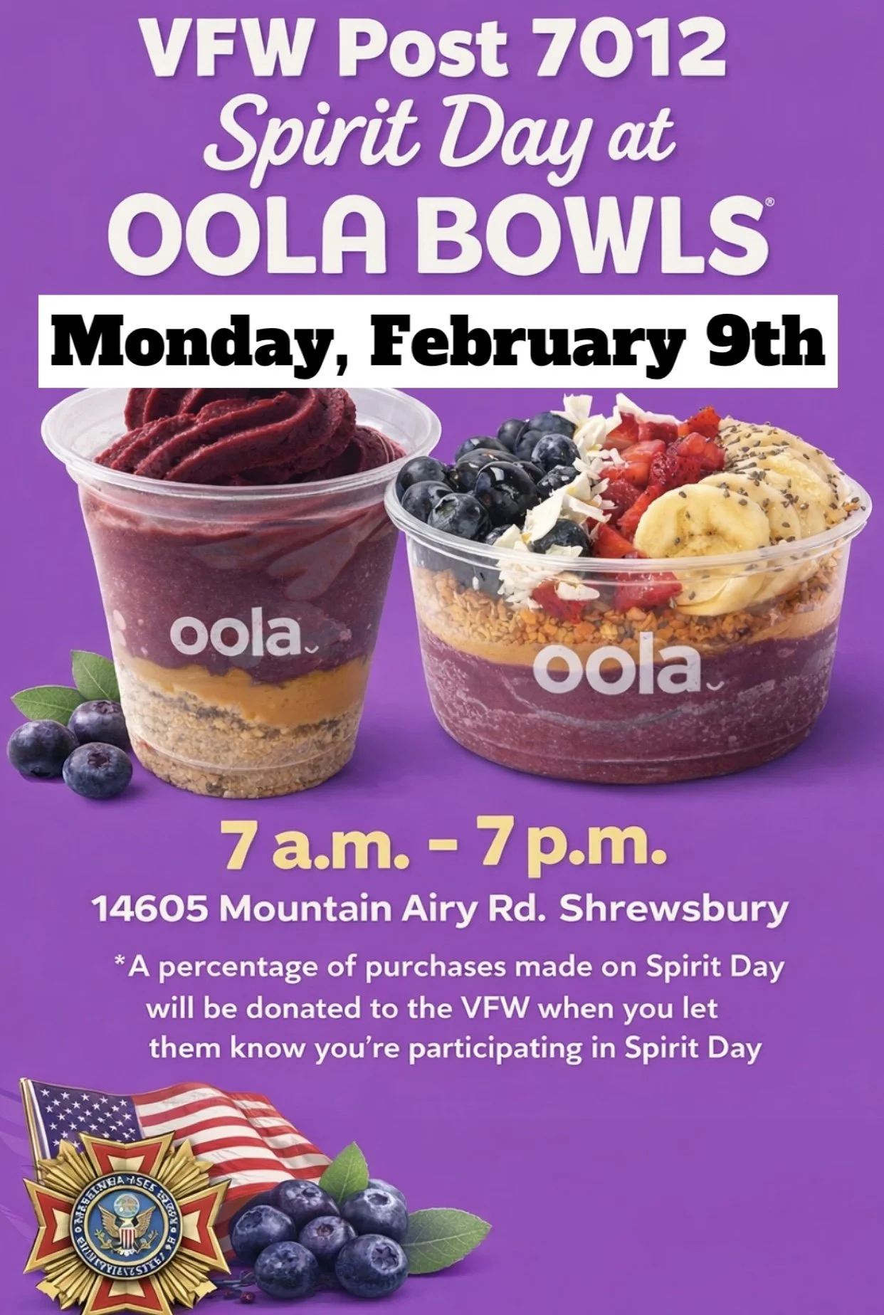 Spirit Day at Oola Bowls