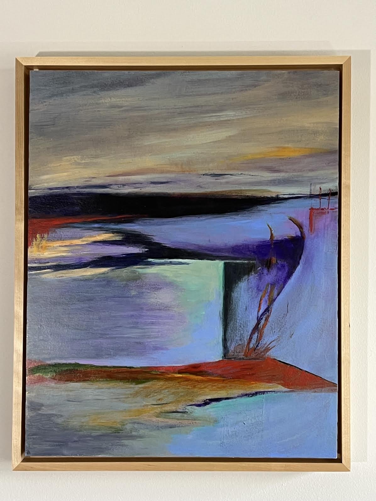 A Way Through #7, acrylic on paper, 20 x 16 x 2"