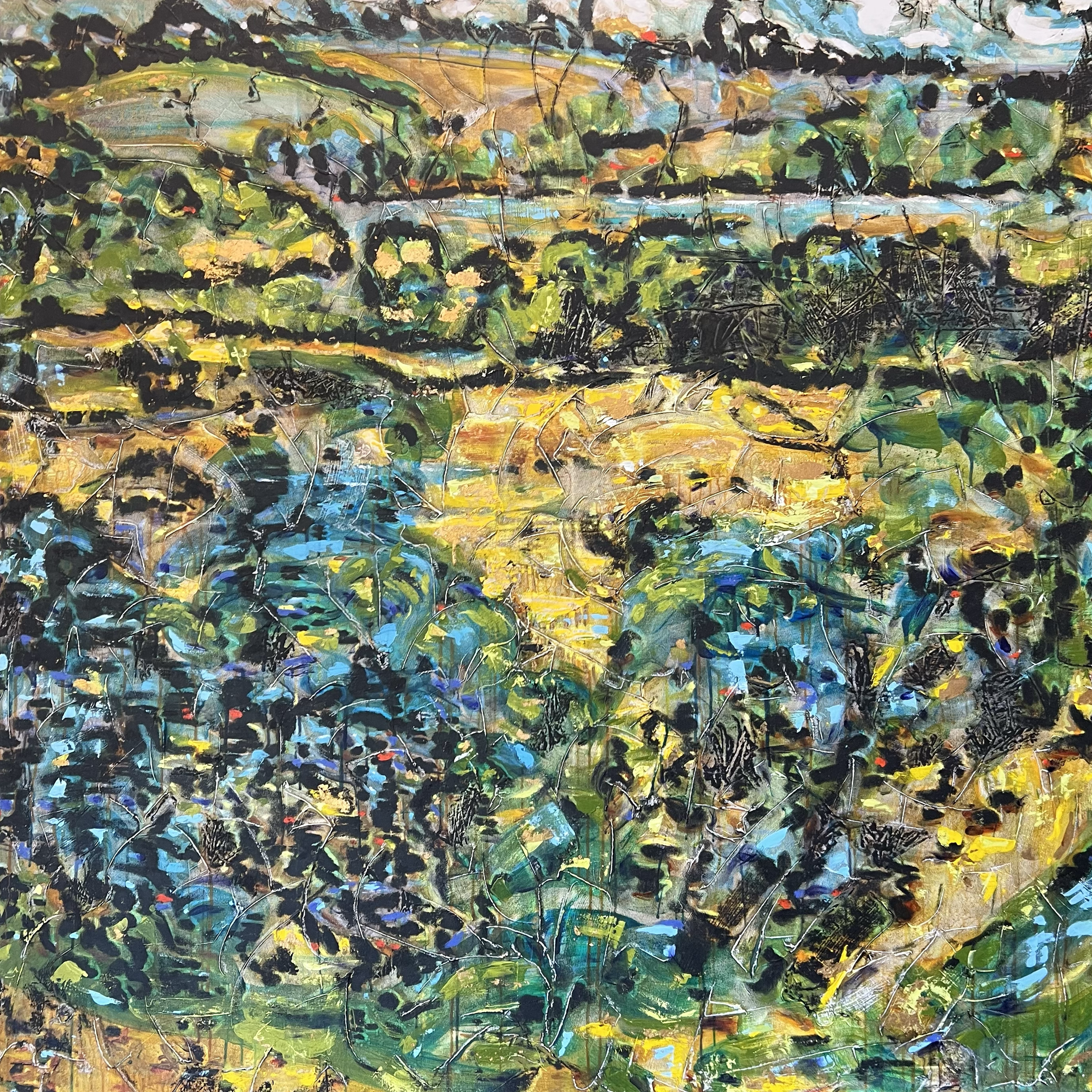 Rebirth
Oil and Acrylic on Canvas
153 x 150cm
$8800 