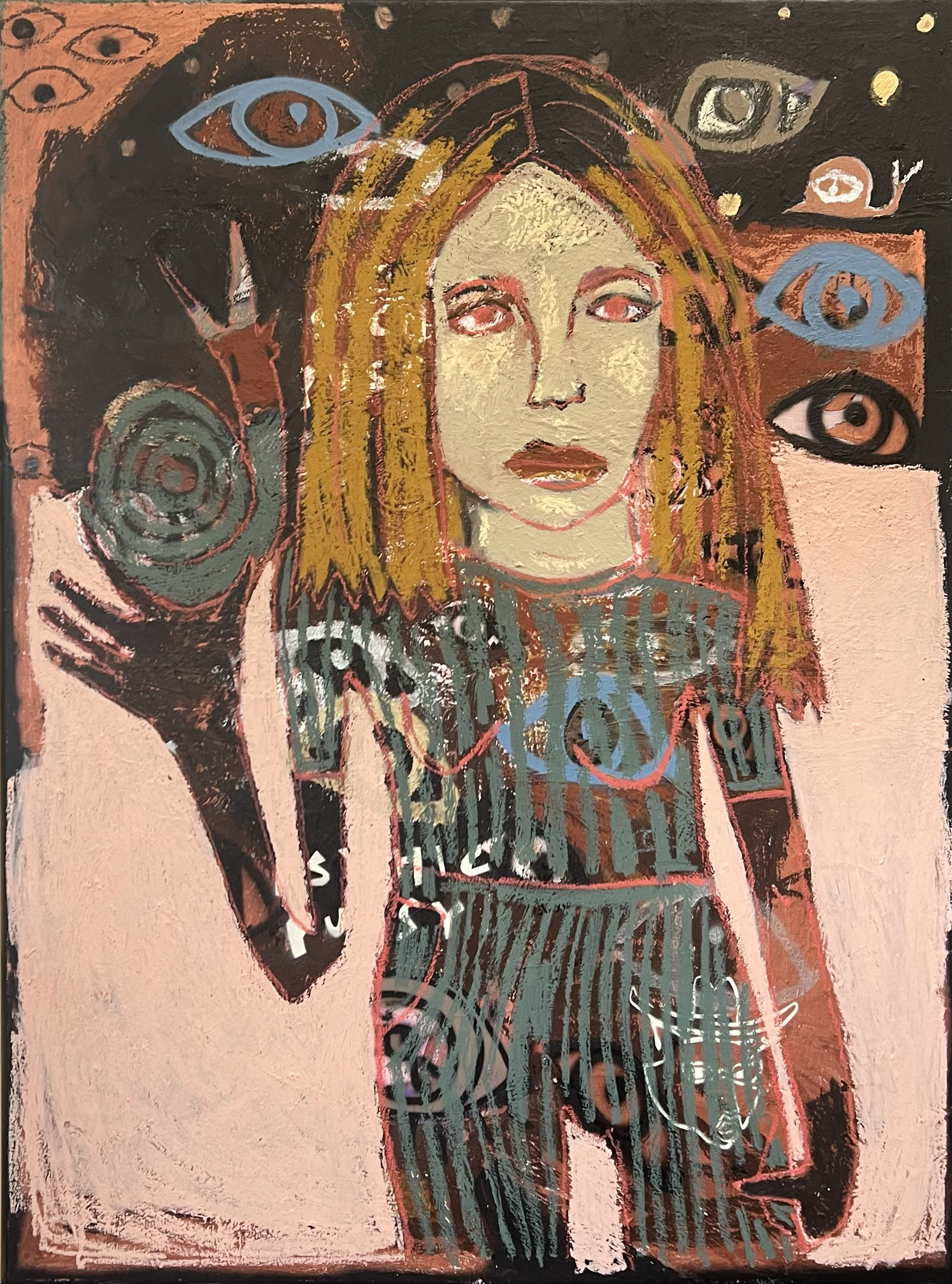 Britney
Oil and Acrylic on Canvas
105 x 140cm Framed
$4200

