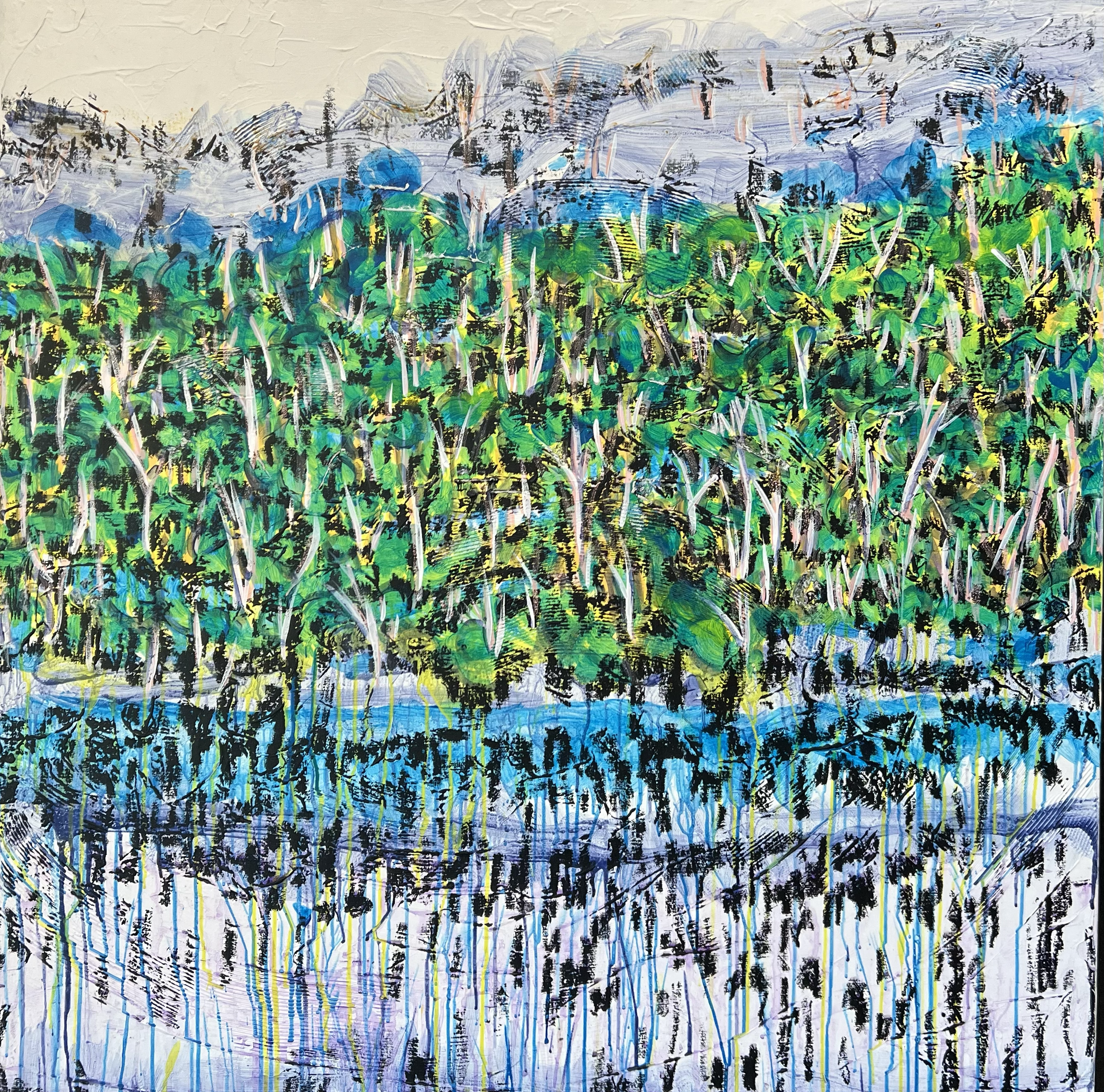 Jumpinpin
Oil and Acrylic on Canvas
122 x 121.5cm
$5800 