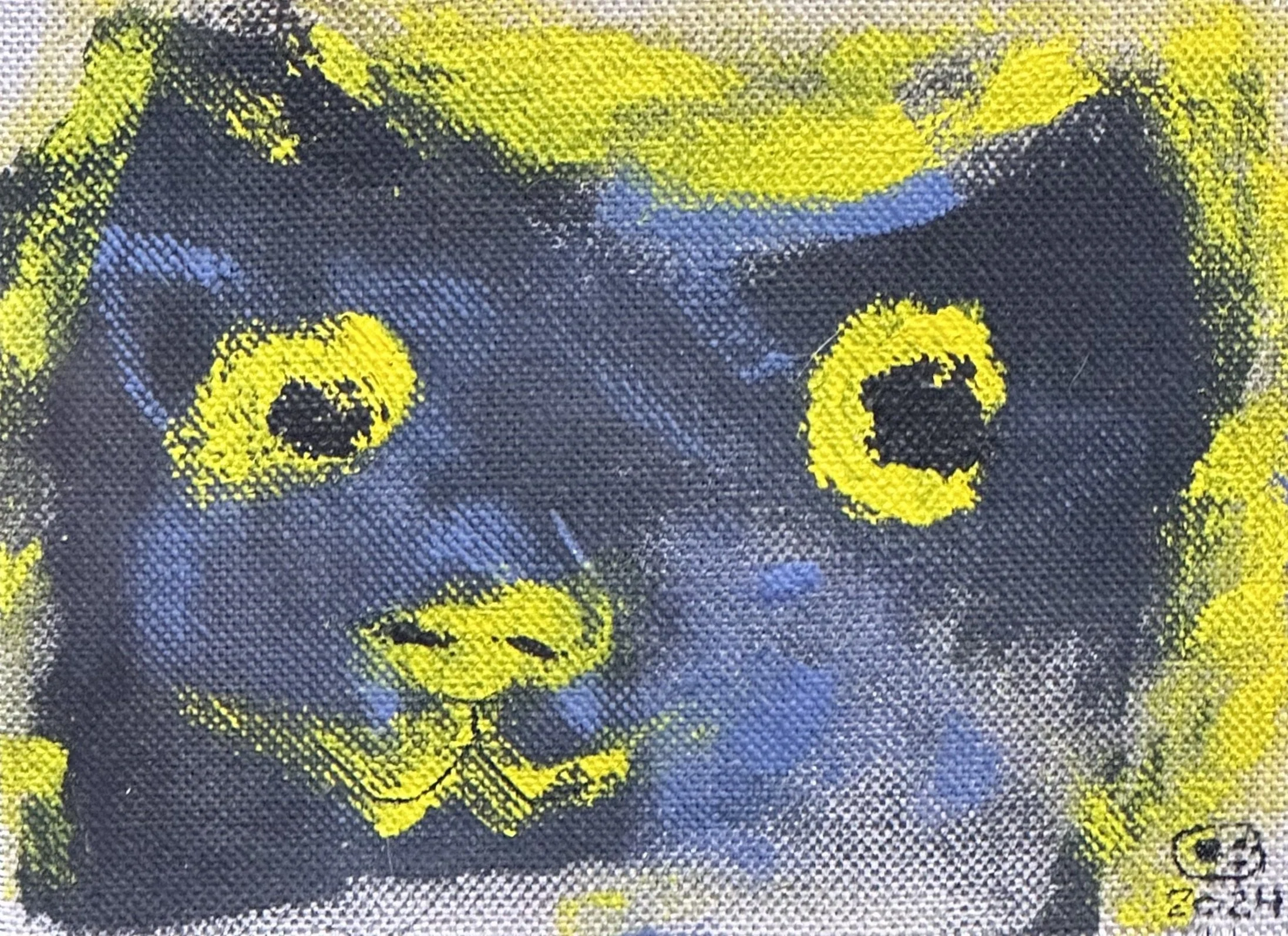 Gato
Oil on linen
24.5 x 22.5cm
Glass Framed 
$990