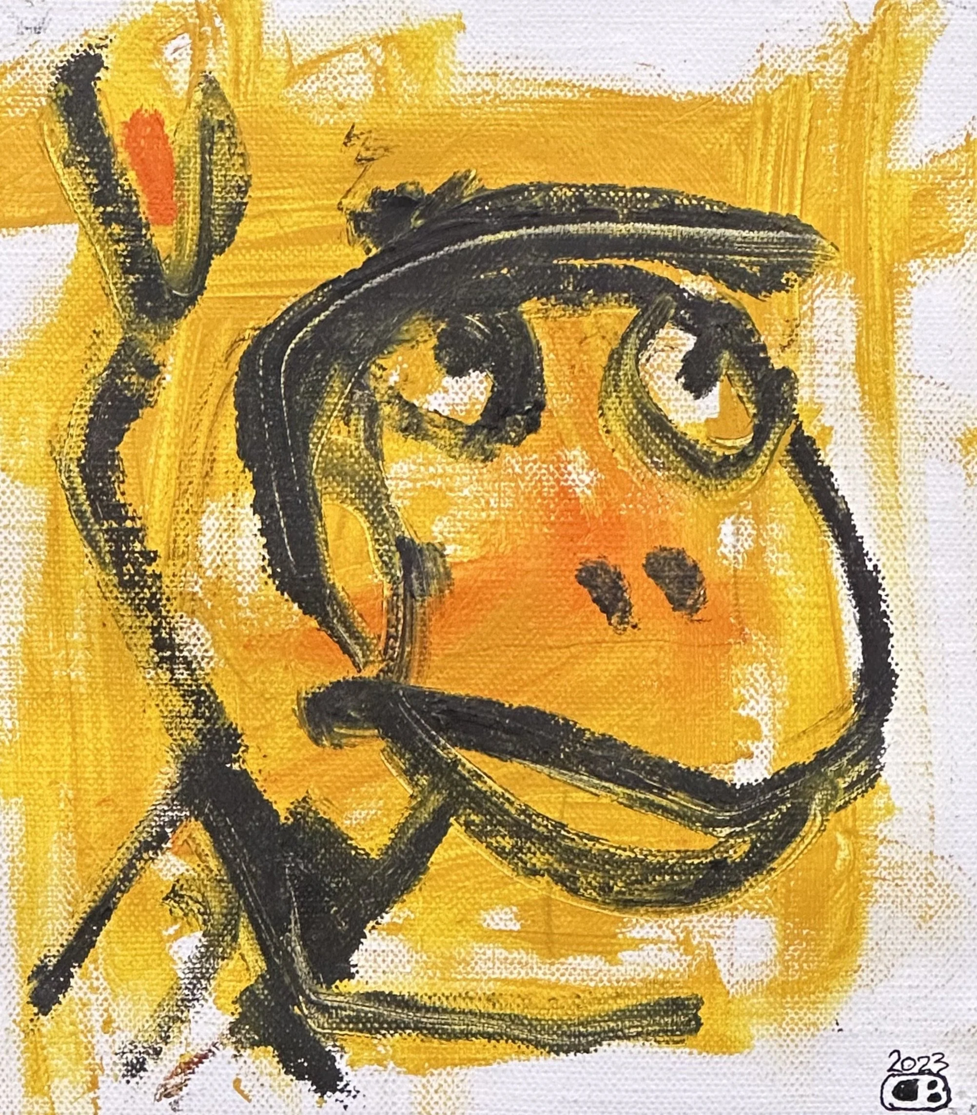 Mono 'monkey'
Oil on linen
24.5 x 22.5cm
Glass Framed 
$990