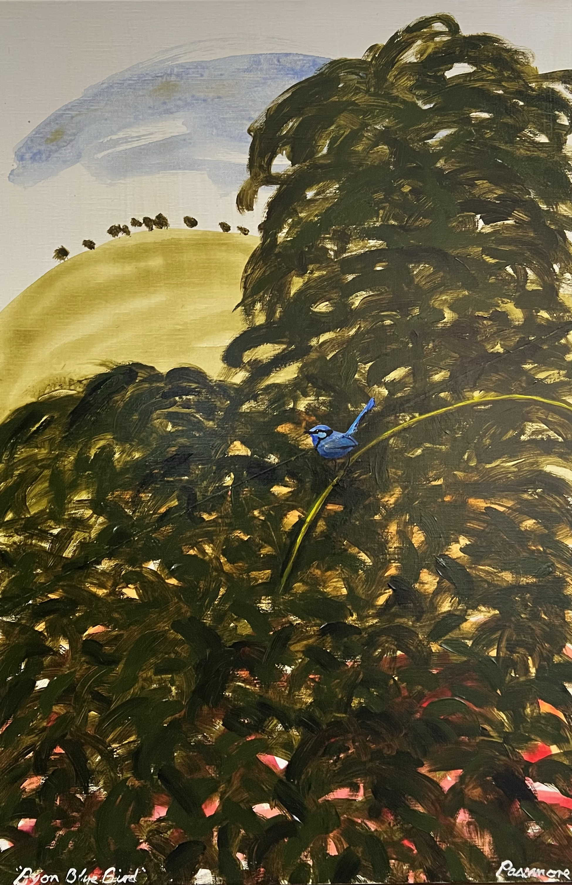 Byron Bluebird
Acrylic on Canvas
90 x 60cm Framed
$5500