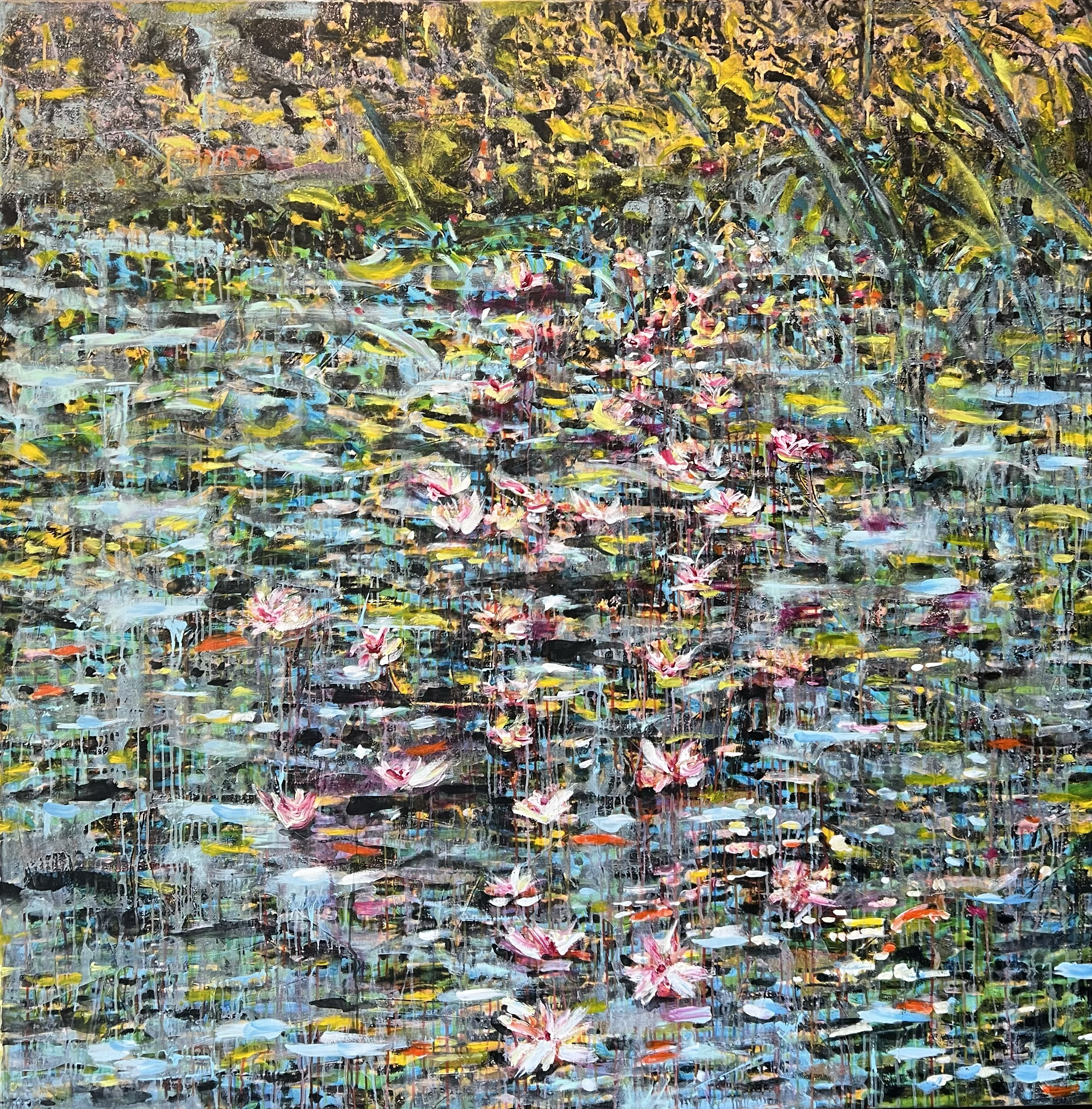 Waterlillies after Monet
Oil and Acrylic on Canvas
183 x 183cm 
$13,000 