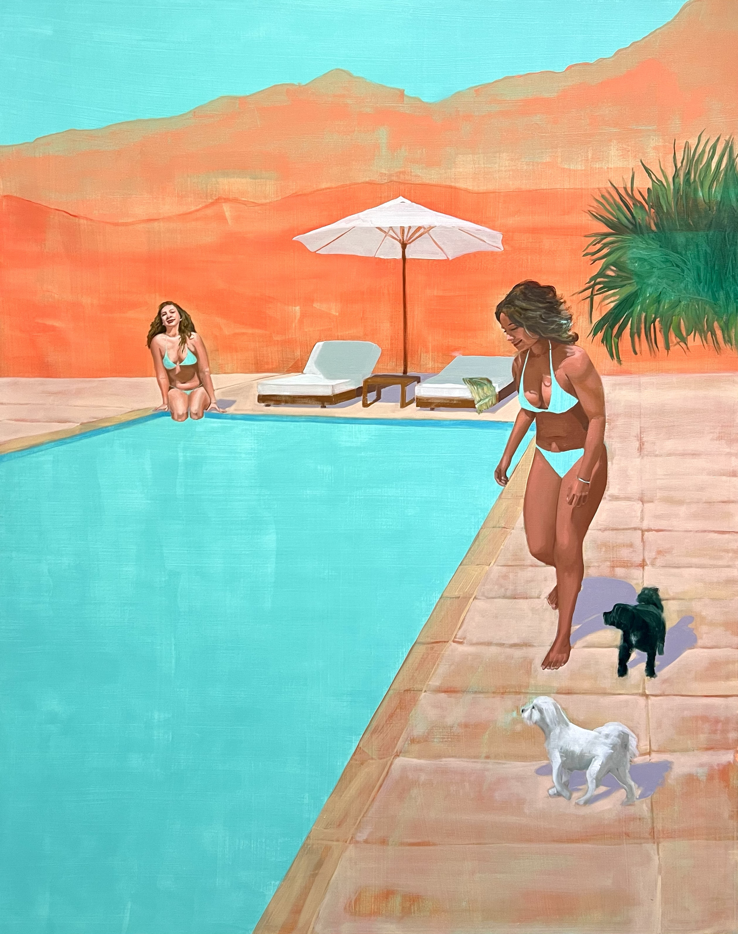 Blue Sky Pool
Oil on canvas
150 x 120cm
$6600
