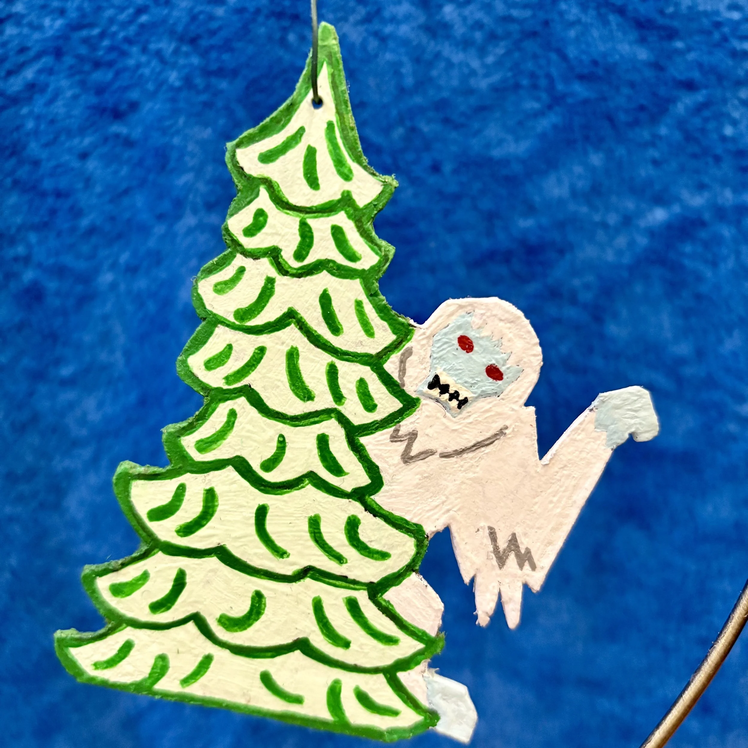 abominable snowman ornament