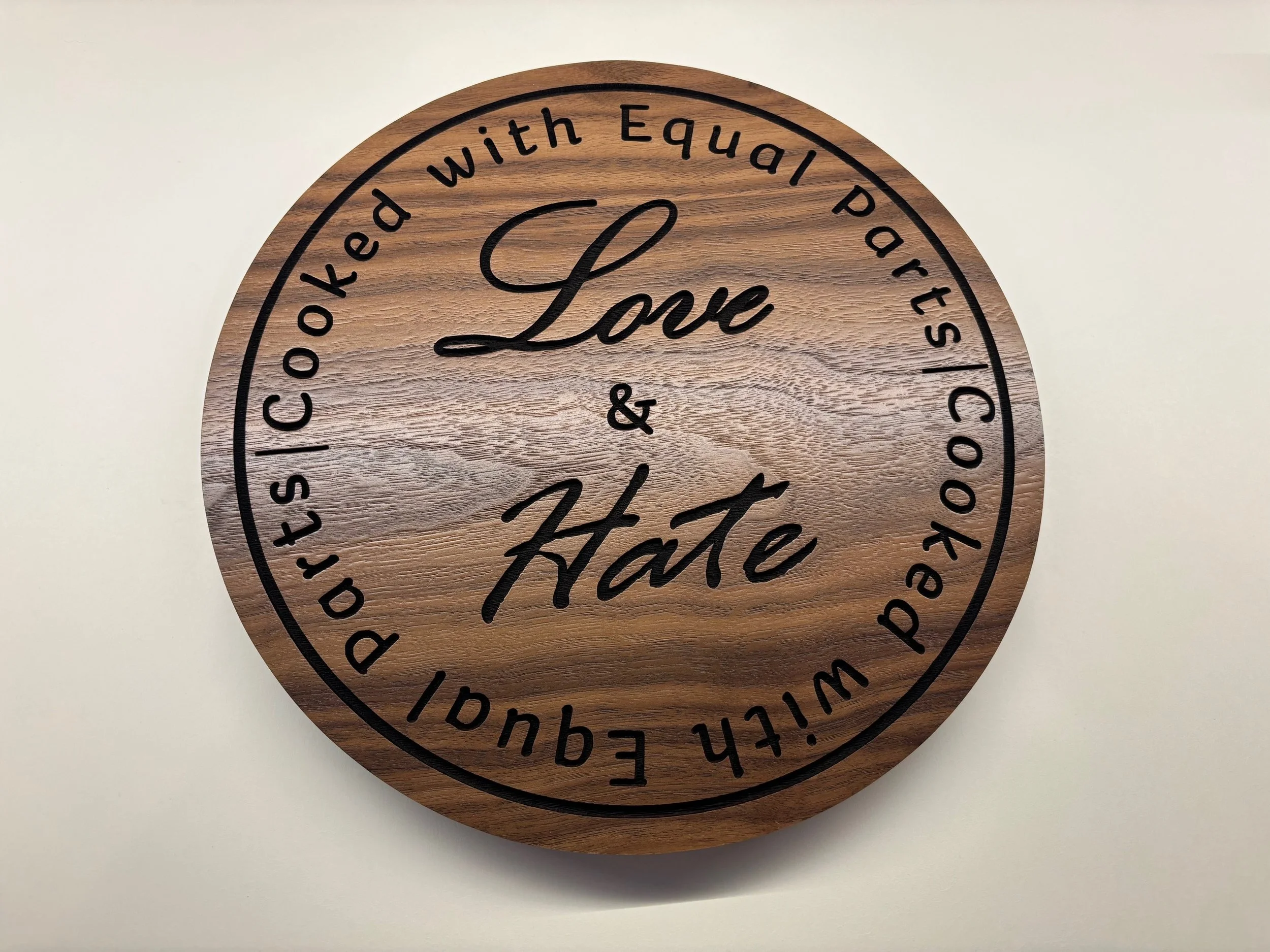 Handmade wood sign with custom logo engraving, personalized business signage for reception areas, offices, or events