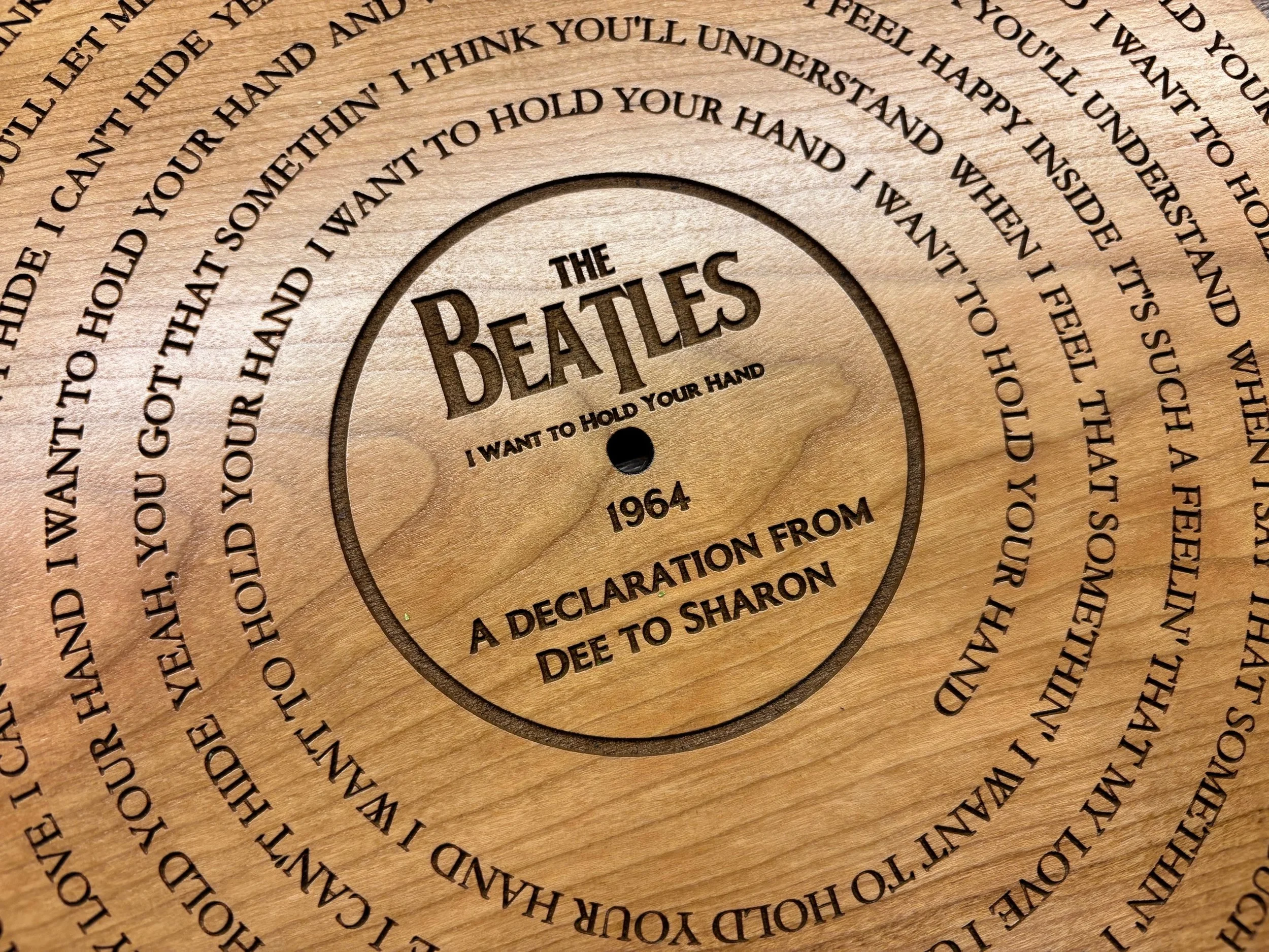 custom vinyl record plaque
