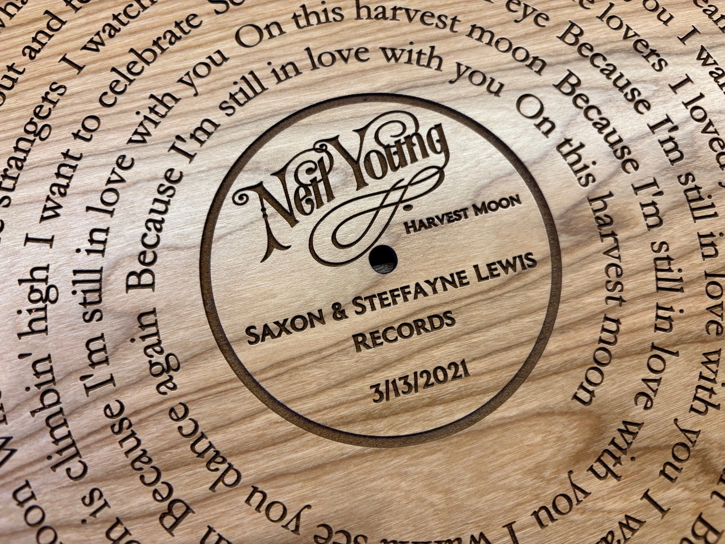 personalized song lyrics gift