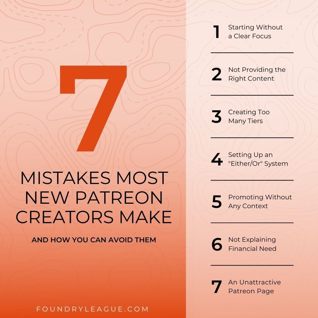 Starting a Patreon page can be an exciting step in boosting your creative work-focused career, but it is also important to do it right. There are many common mistakes that people make when they start their own Patreon page. Be sure to consider these 
