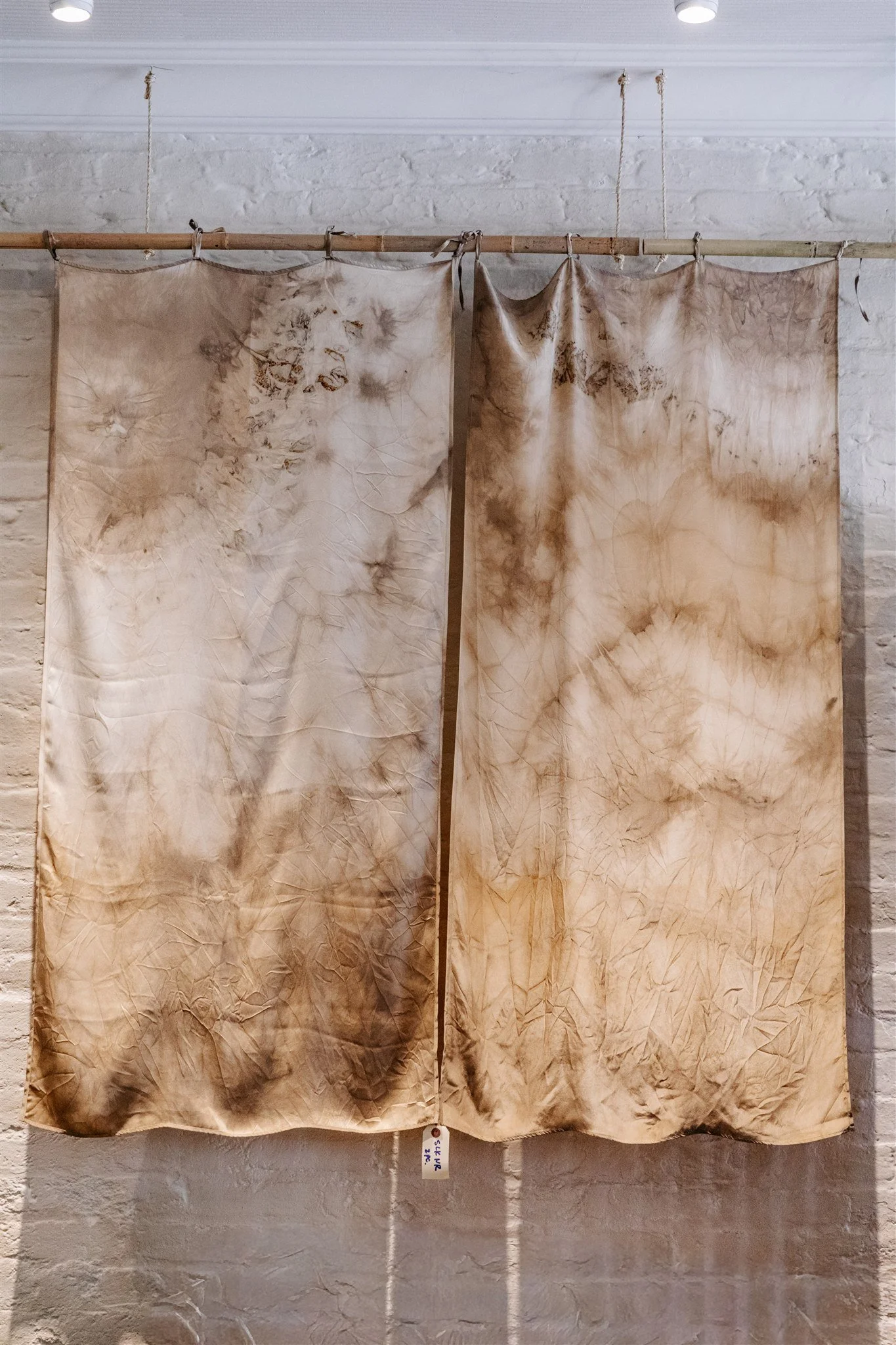Tea-Stained Silk Noren