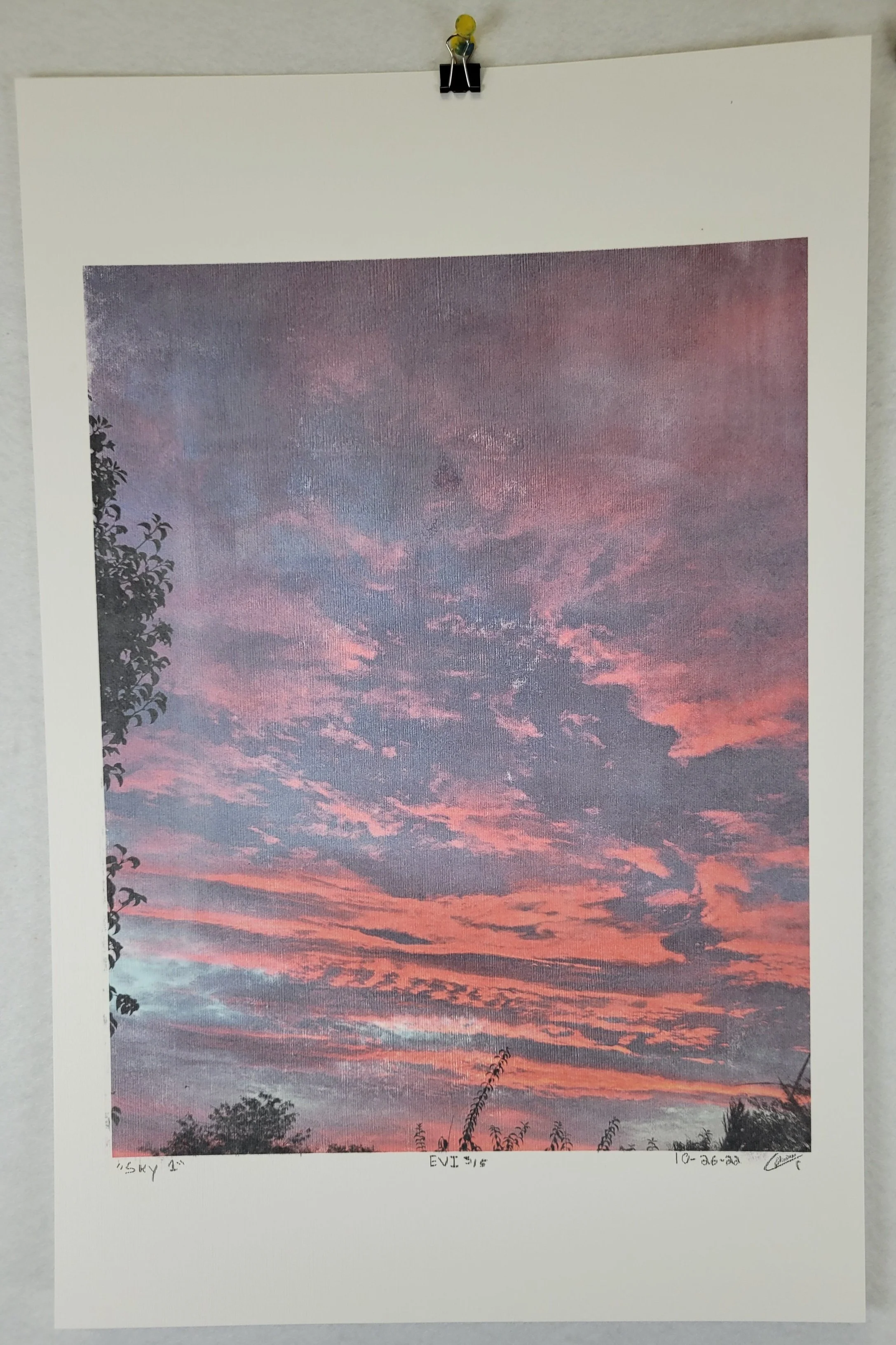 "Sky 1" - Image Transfer Print