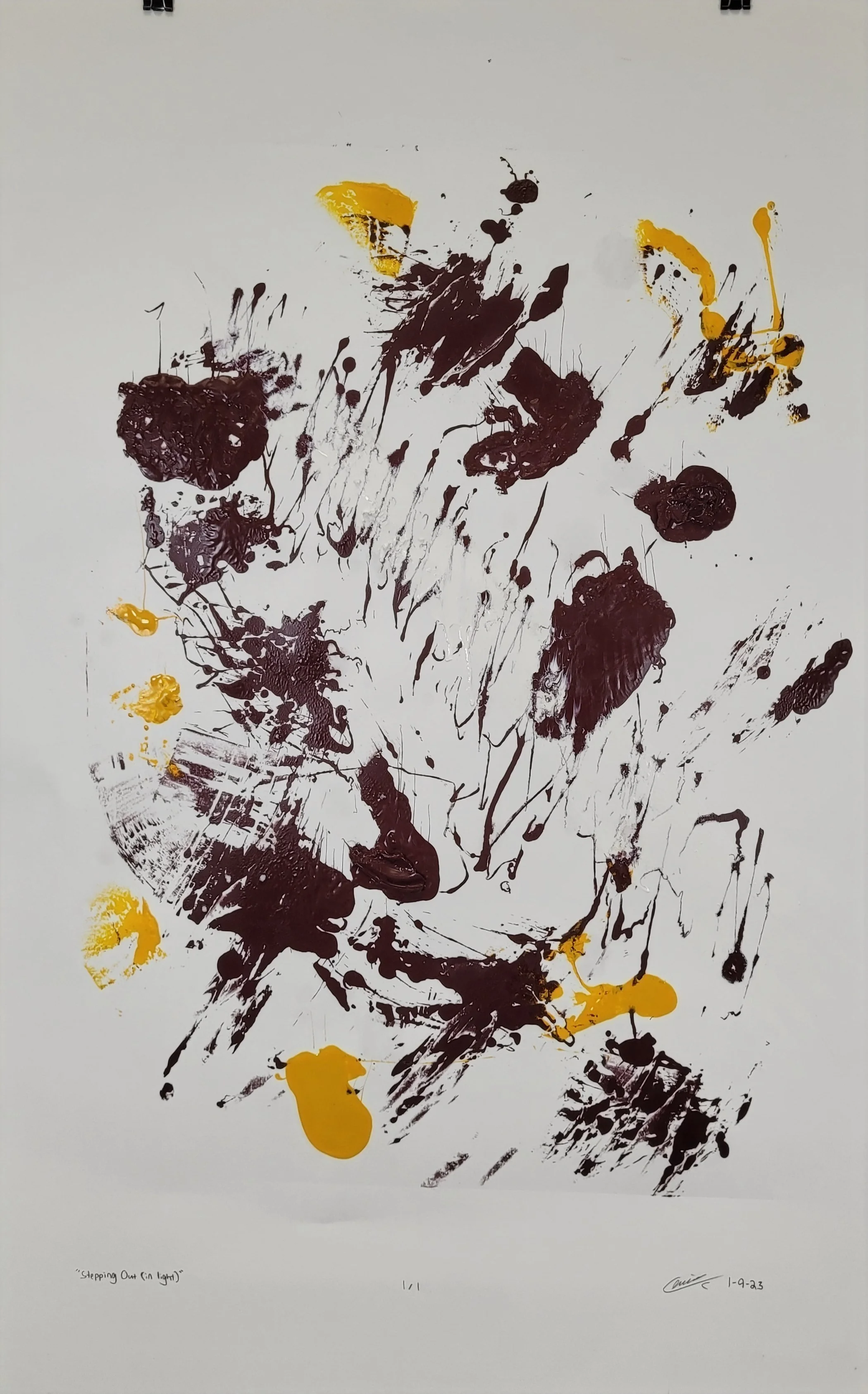 "Stepping Out (In Light)" - Monoprint