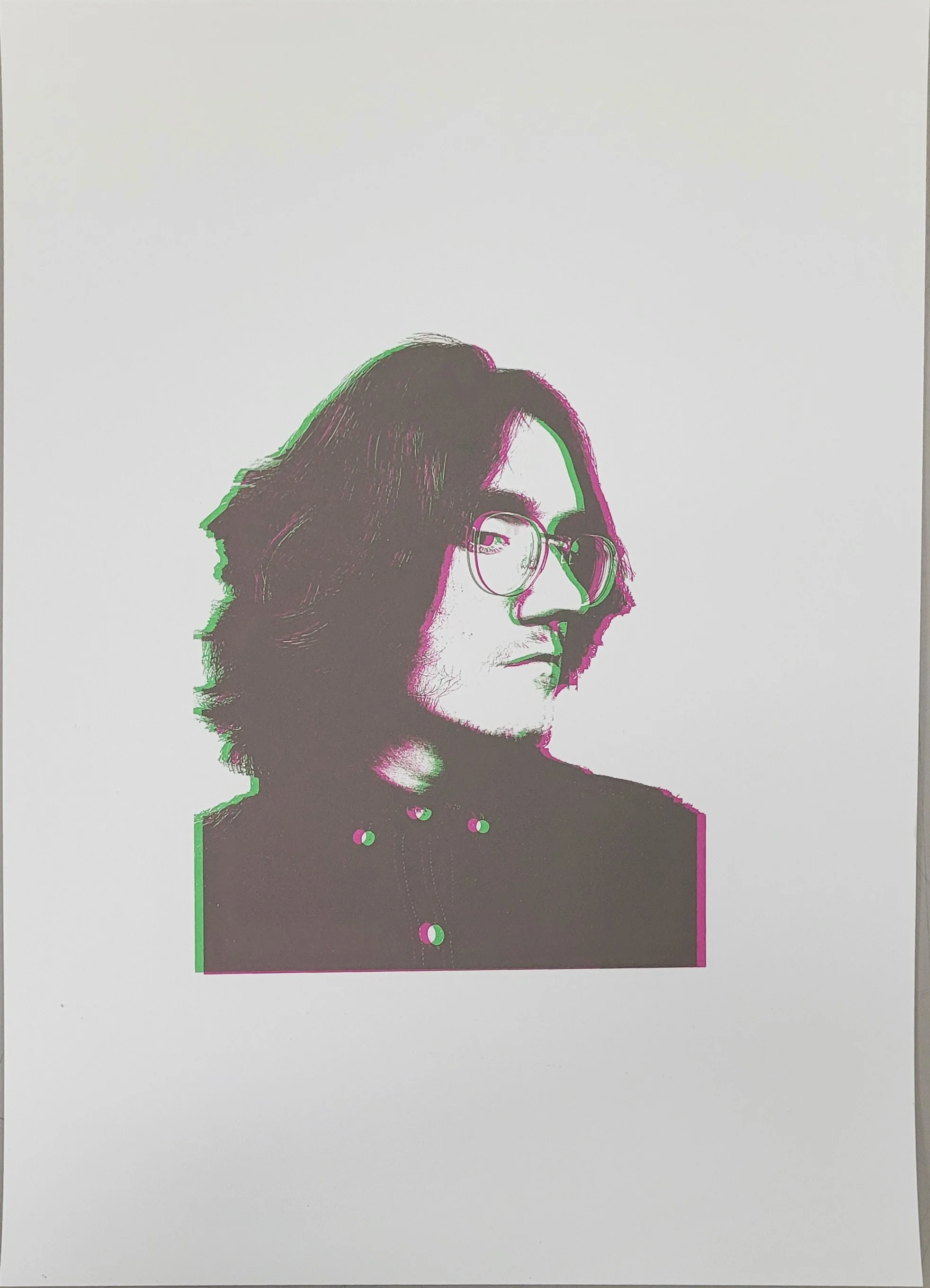 "Self-Portrait #1" - 2 Color Screenprint