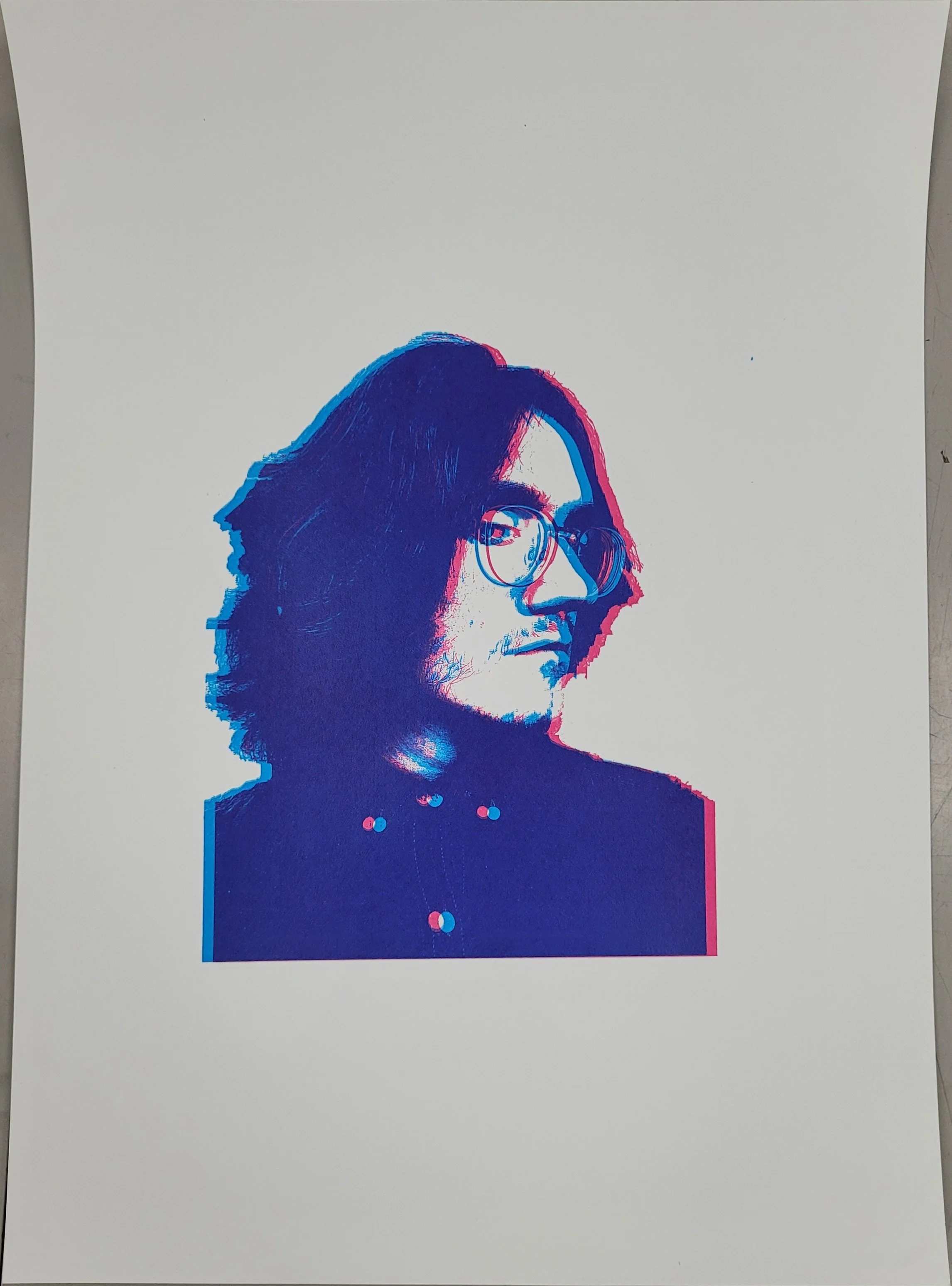 "Self-Portrait #1" - 2 Color Screenprint