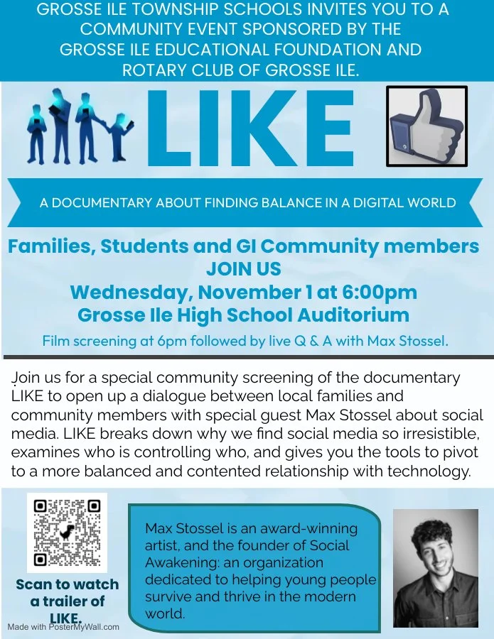 The Grosse Ile Township Schools Invite You to a Community Event.