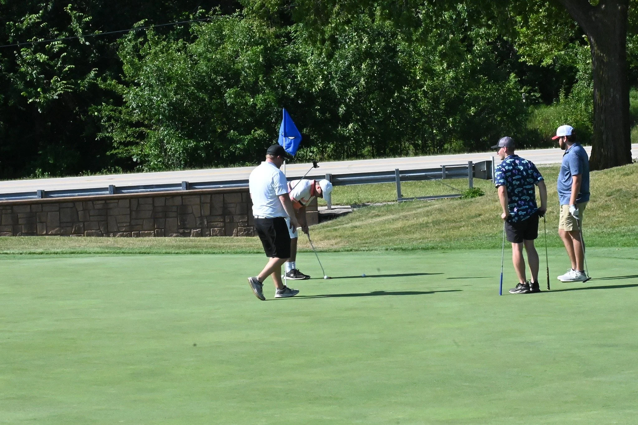 A foursome on the green