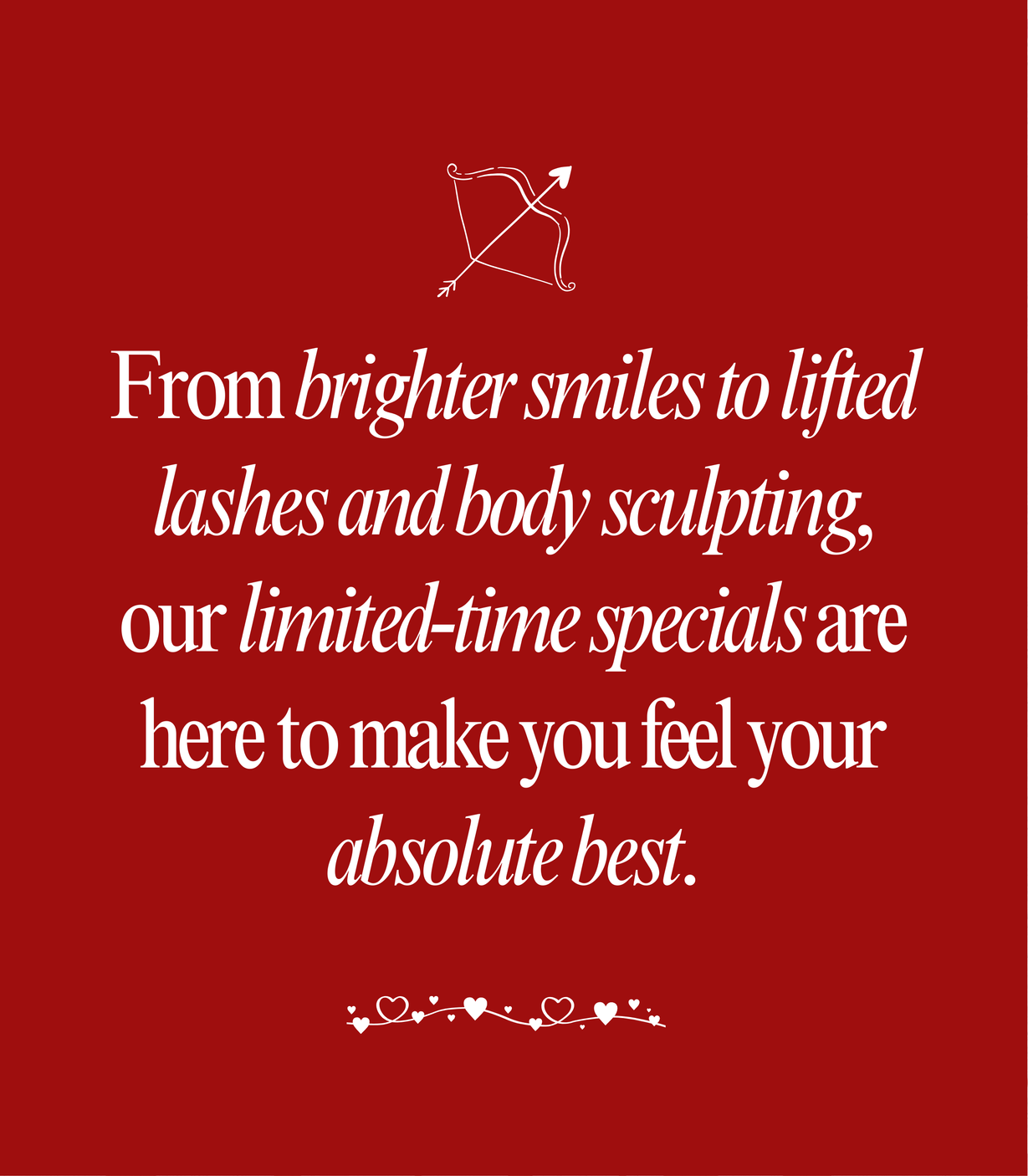 facial treatments as low as $99, lash lift, ems body contour, hifu, microneedling