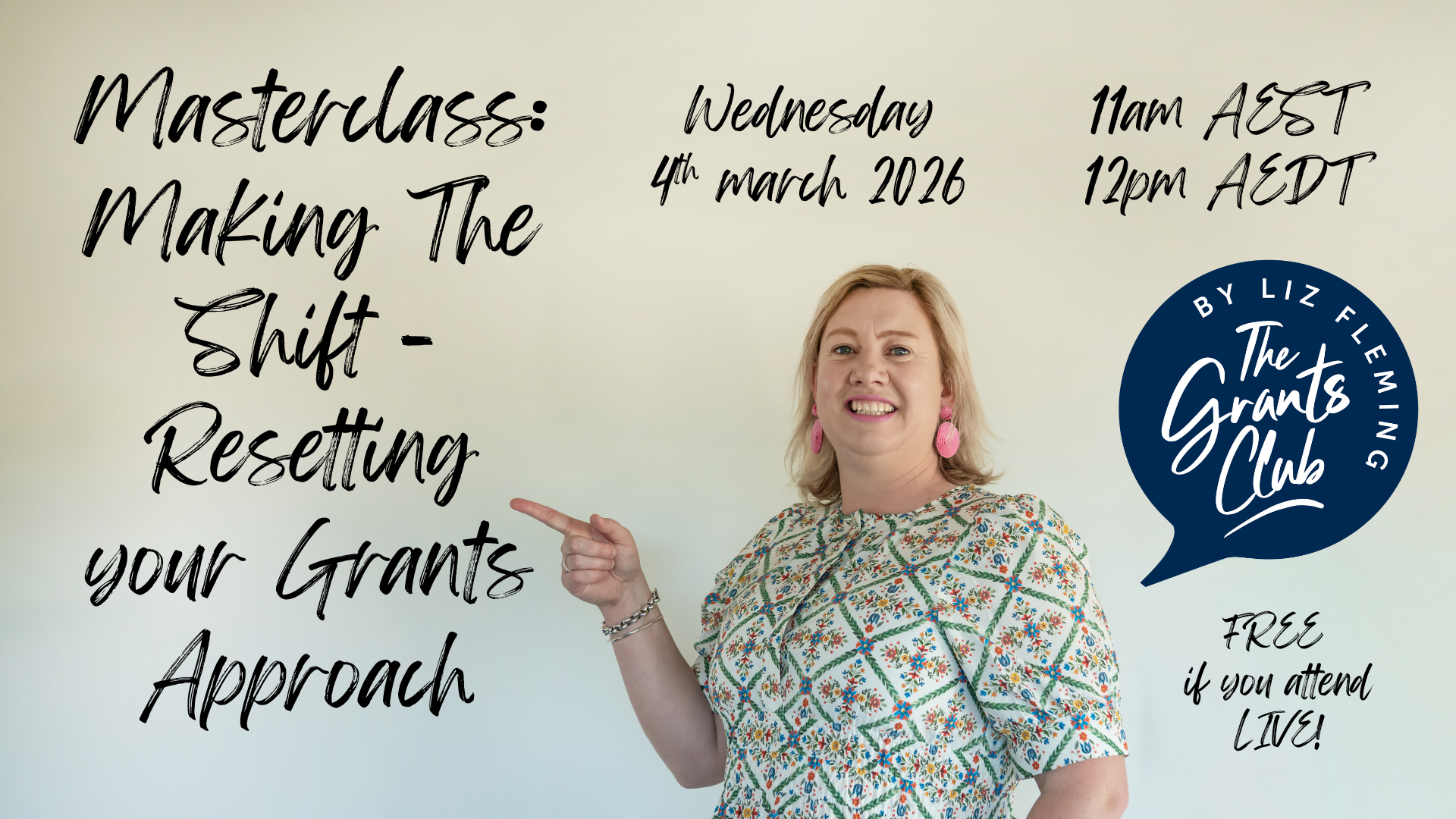 Masterclass Grants Reset to get Strategic - Liz Fleming