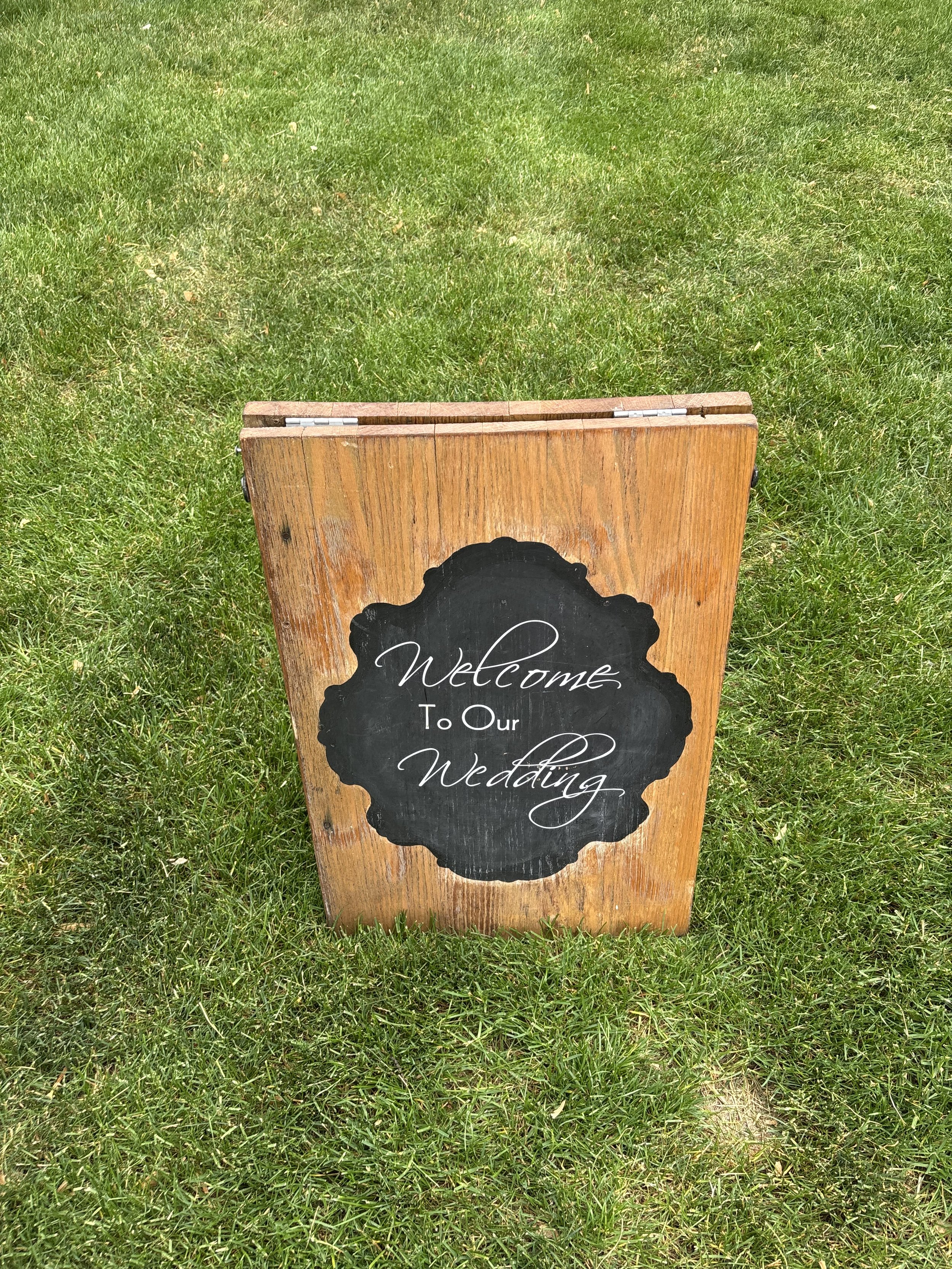 Welcome to our Wedding Sign