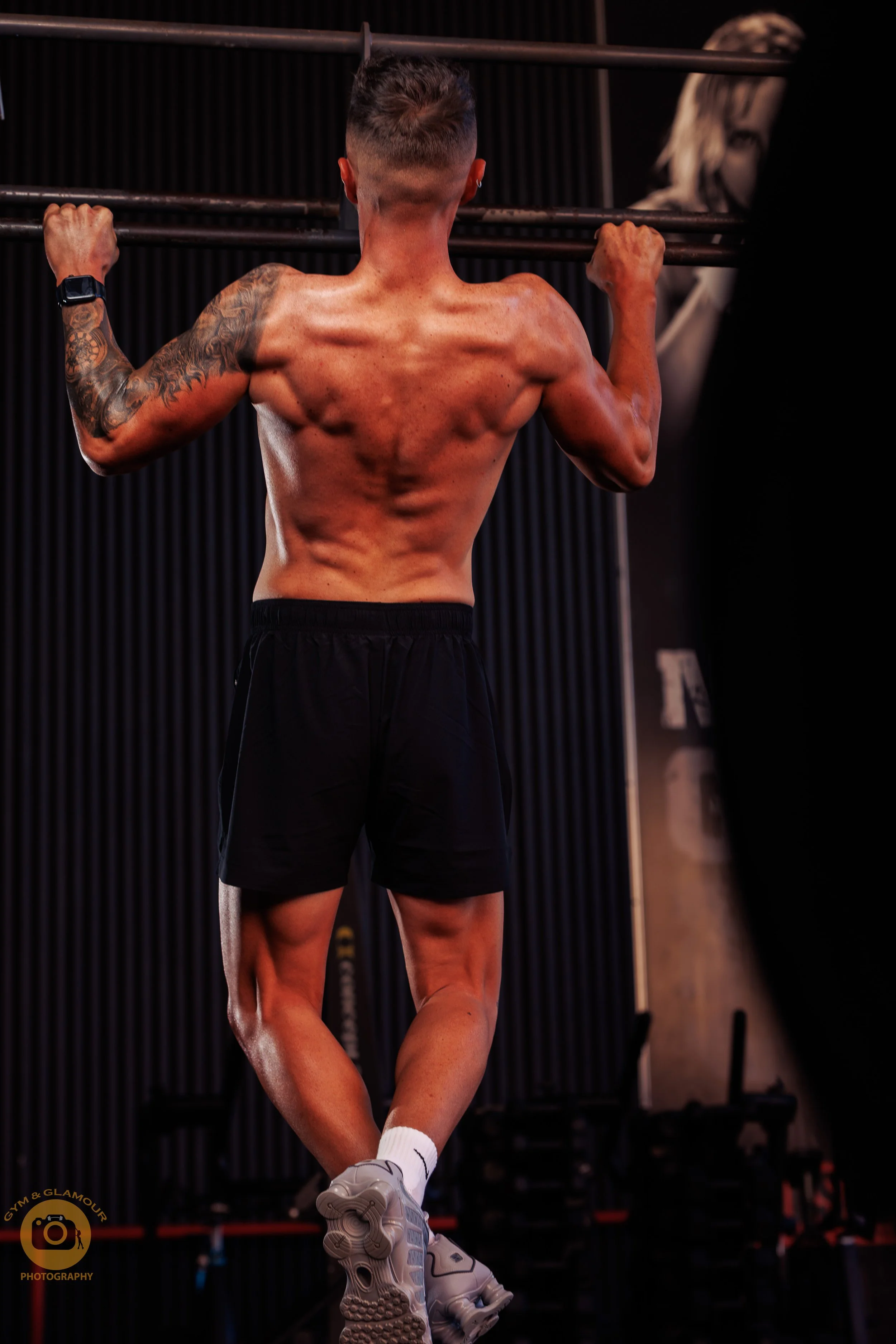 Fitness photoshoot in a Sydney gym with professional lighting