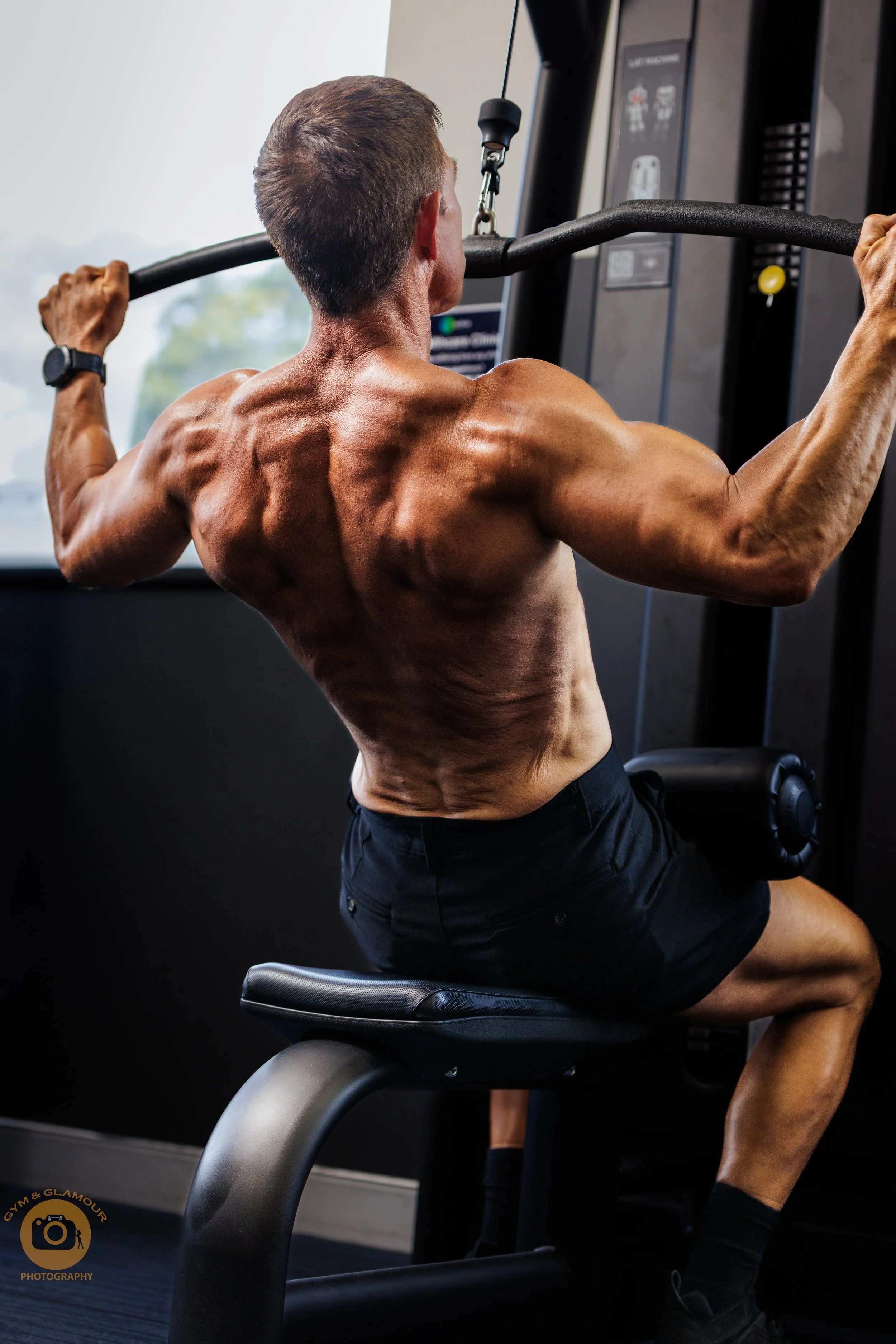 Athlete during a professional gym photoshoot in Sydney