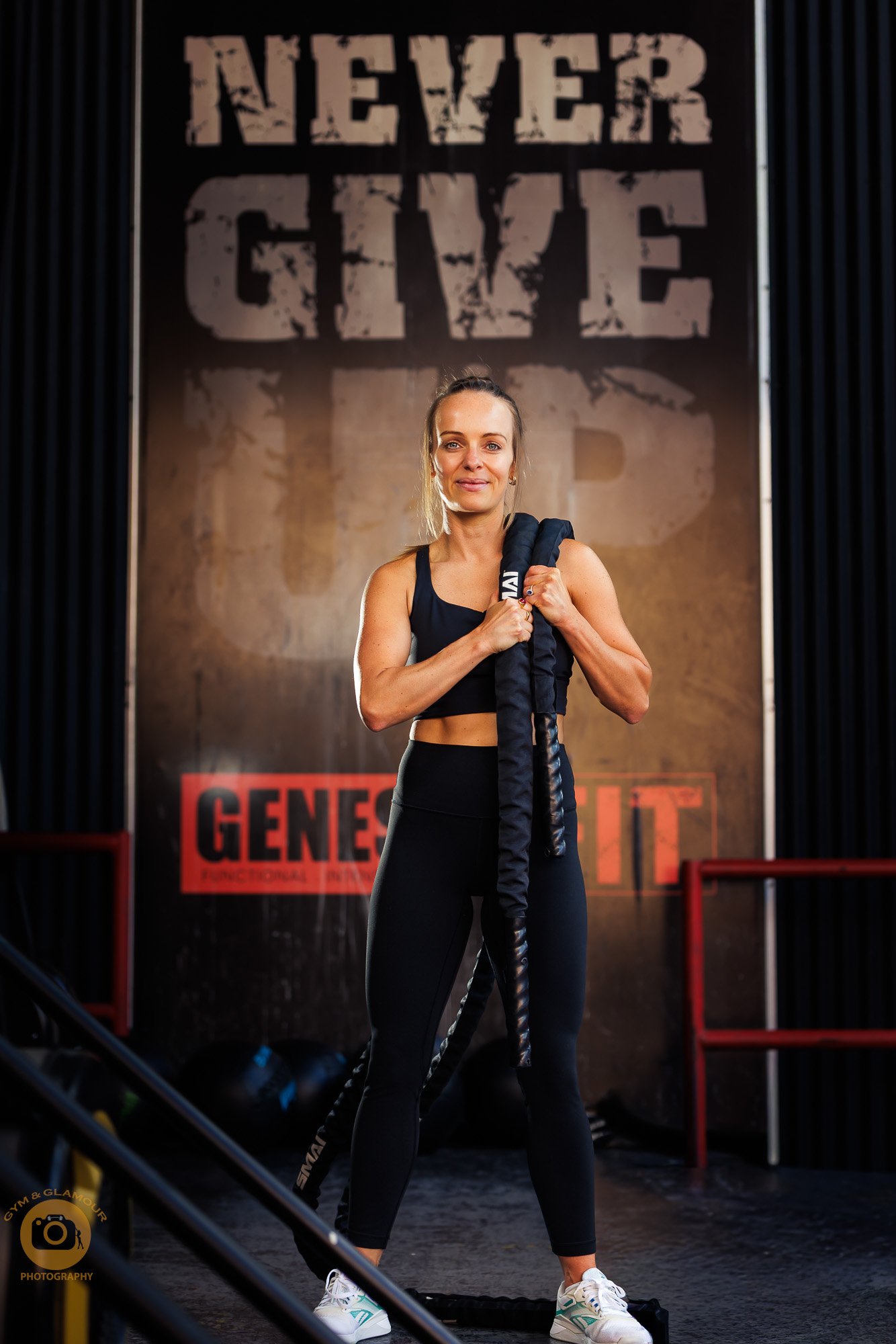 Fitness lifestyle photography combining training and personal branding