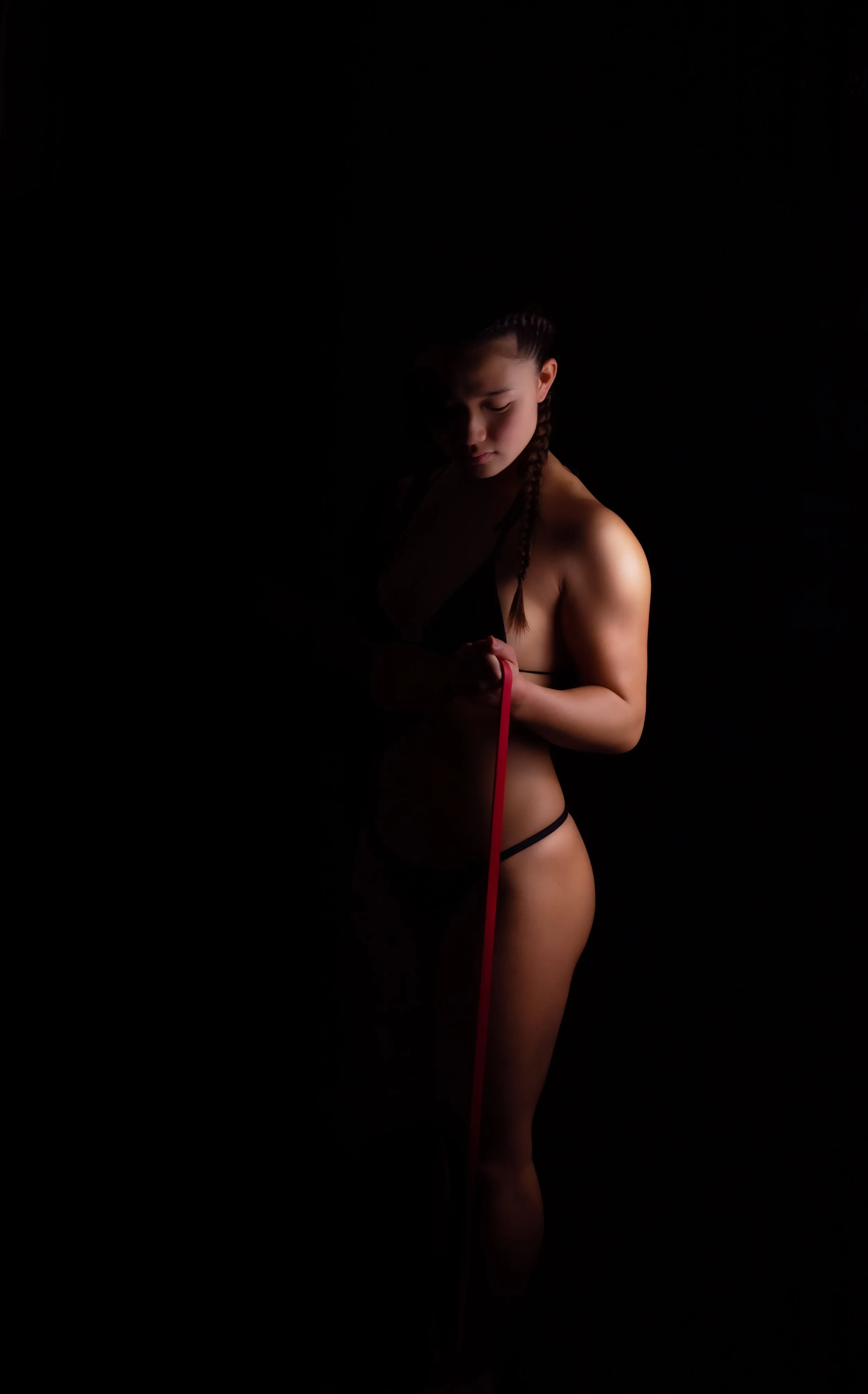 Resistance Band Workout Image of a female