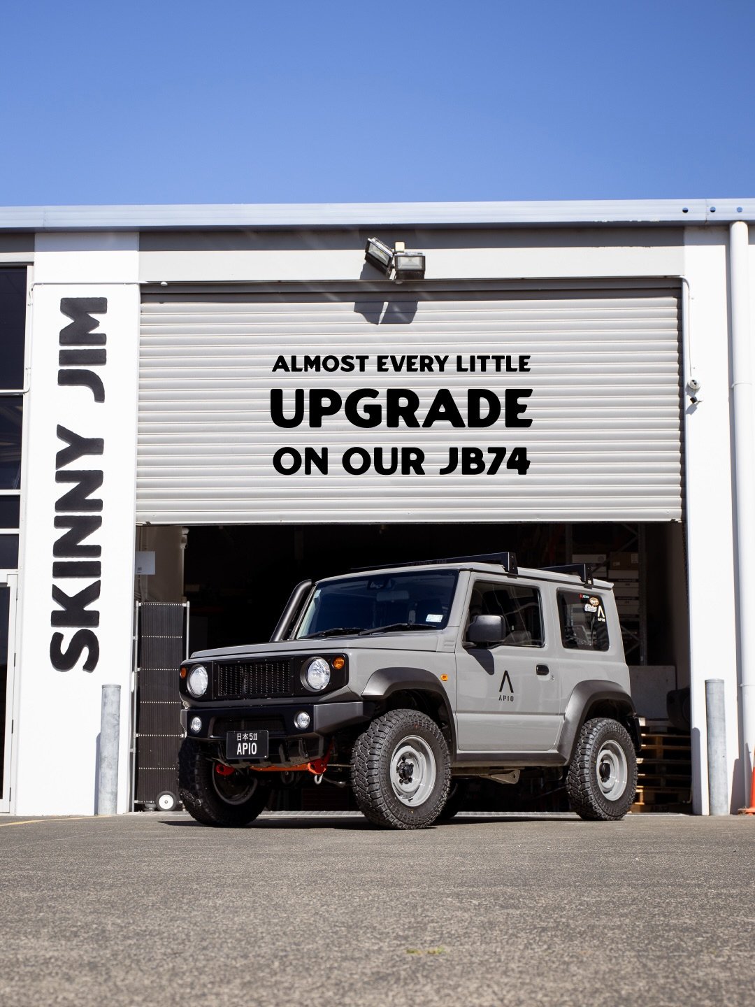 Just if you were wondering 🤠

It&rsquo;s been a slow and steady modification journey on our JB74 Jimny. Nothing crazy, no turbo (yet), just a series of mods we feel pair nicely together, and answer our needs.

If any of the Apio gear catches your ey
