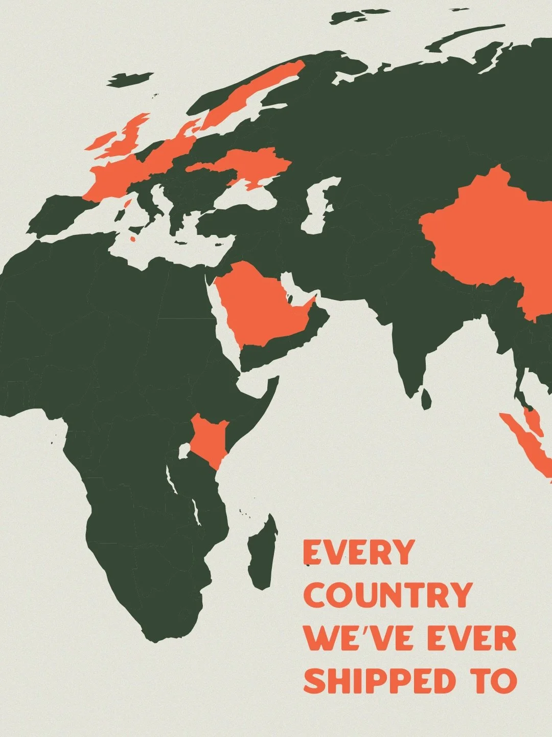 We&rsquo;ll send our gear (almost) anywhere you can find a Jimny! 

28 countries and counting. Let us know if you want to be number 29 🫡