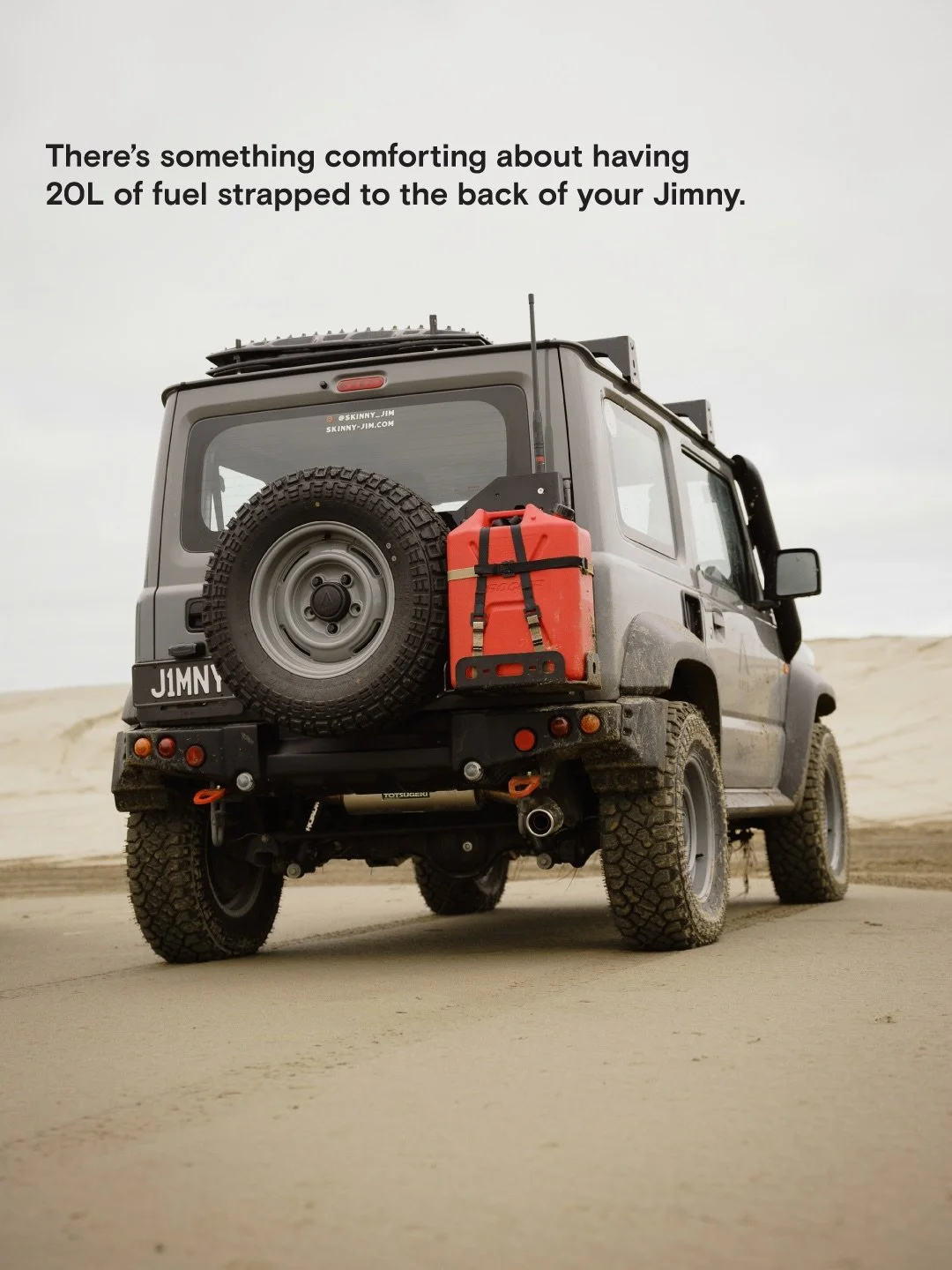 When you&rsquo;re running a 40L fuel tank, the 20L Jerry can isn&rsquo;t just for show ⛽️