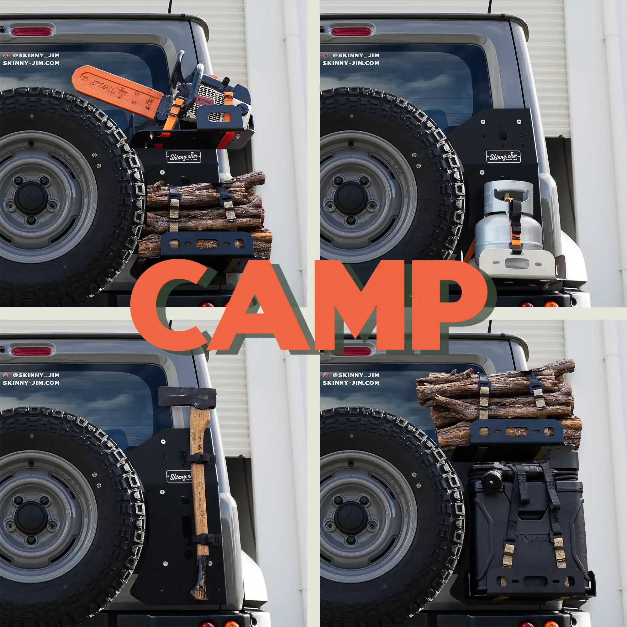 Camp Setup Rear Door Jimny.webp